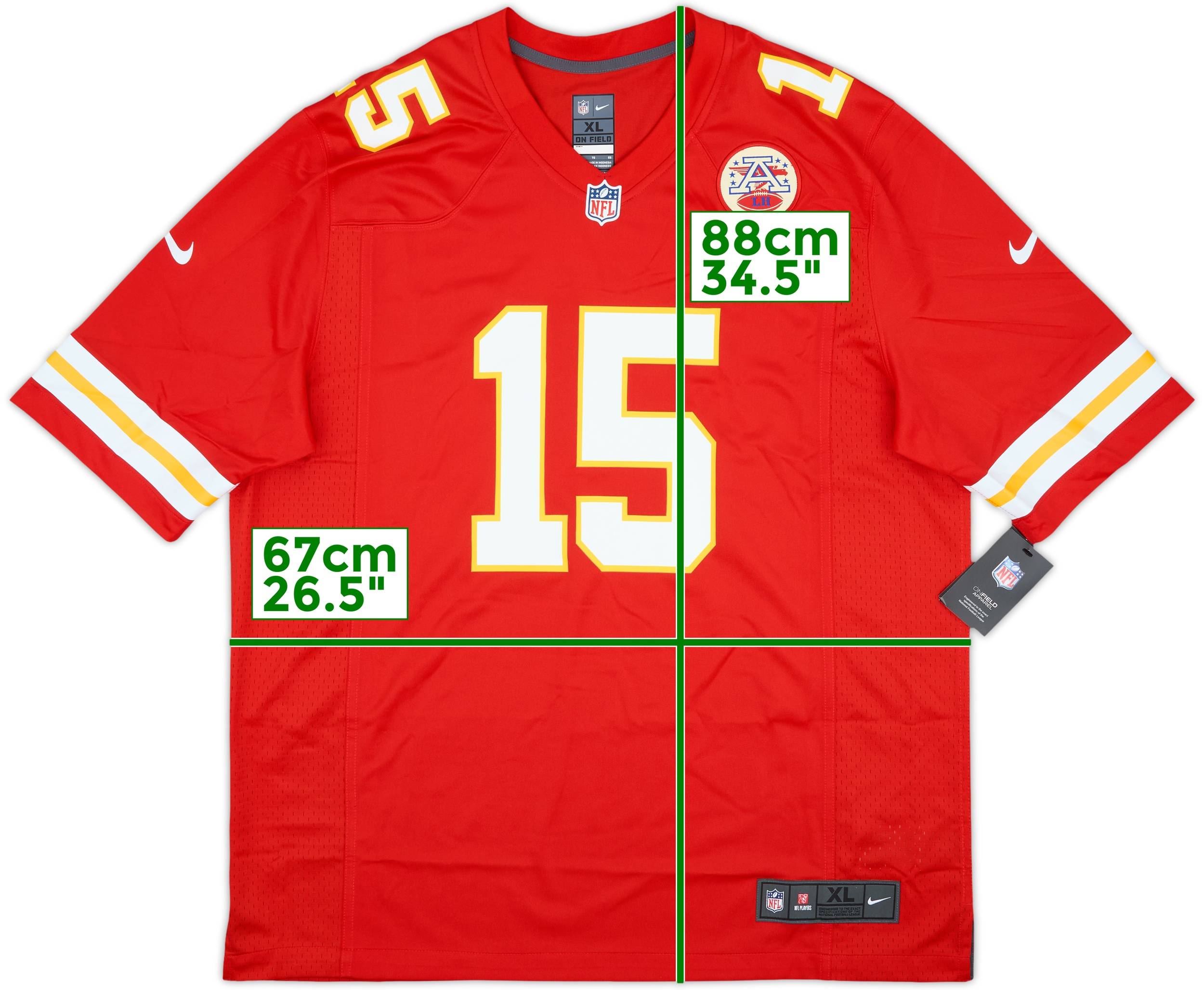 Kansas City Chief Mas 15 ユニフォーム XL Kansas City Chief Mahomes 15 ユニフォーム XL 2017-25 Kansas City