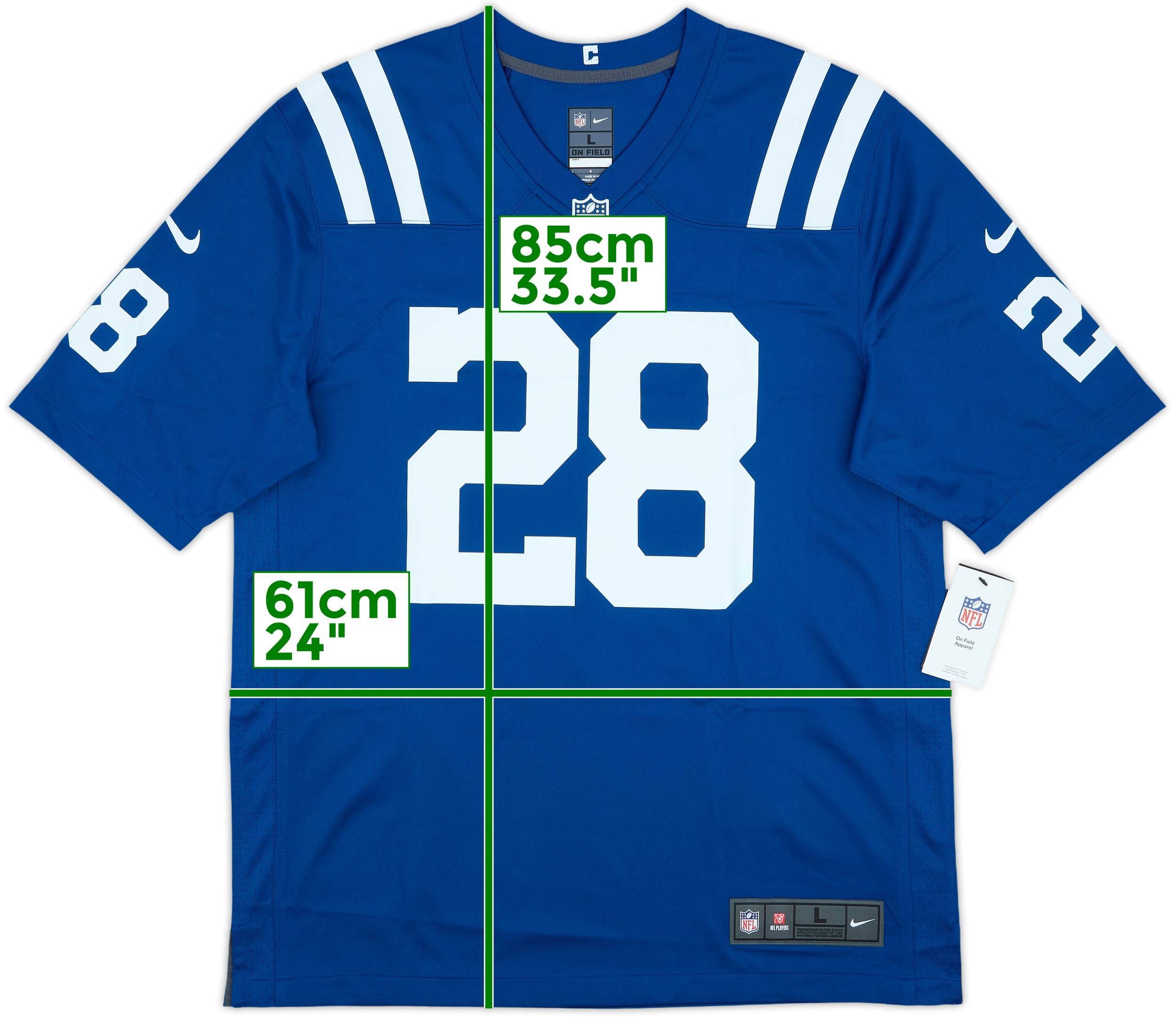 2020-25 Indianapolis Colts Taylor #28 Nike Game Home Jersey (L)