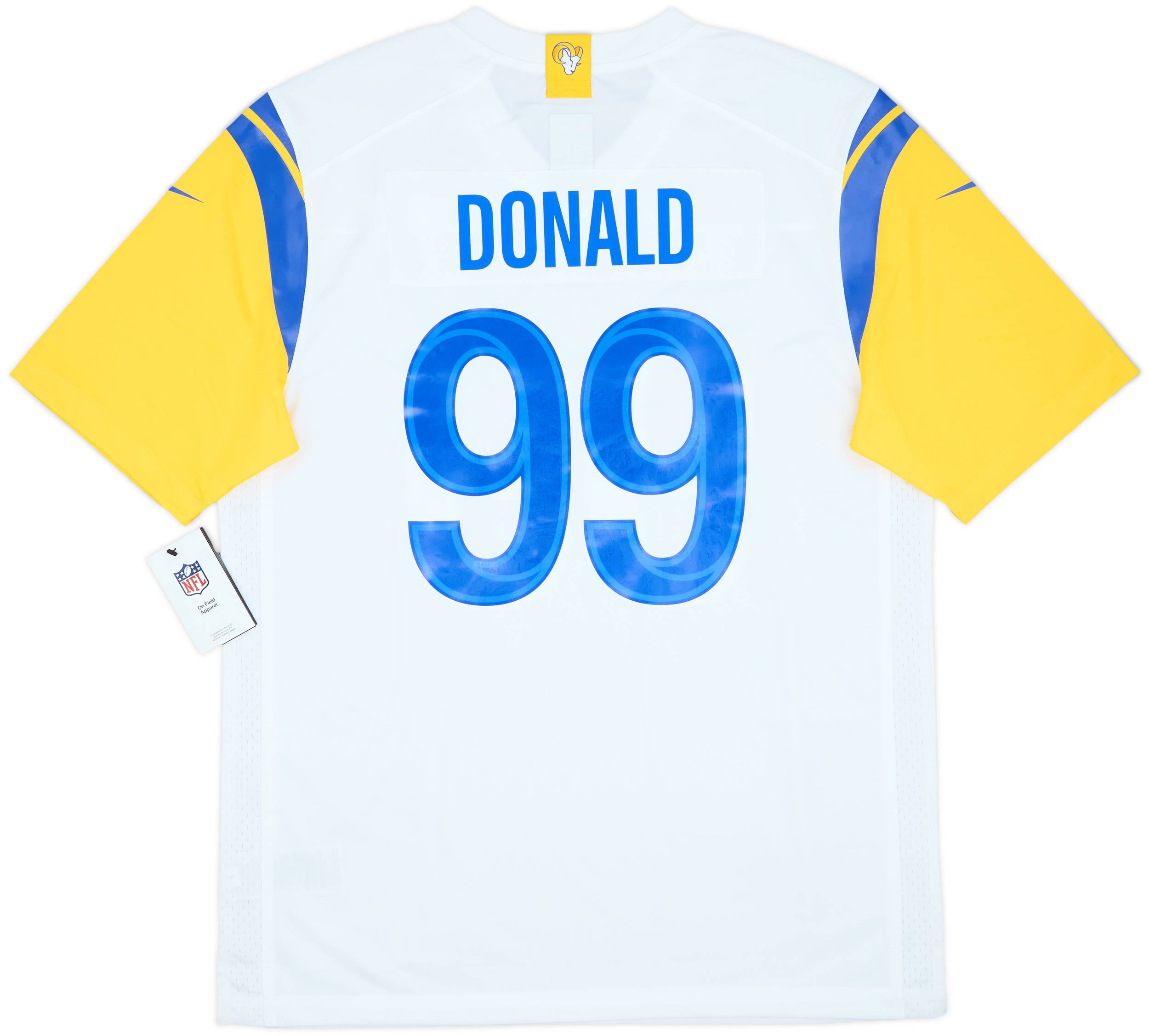 【新品タグ付】ロサンゼルス・ラムズ ドナルド 99 ユニフォーム M　ナイキ 新品タグ付】ロサンゼルス・ラムズ ドナルド 99 ユニフォーム M