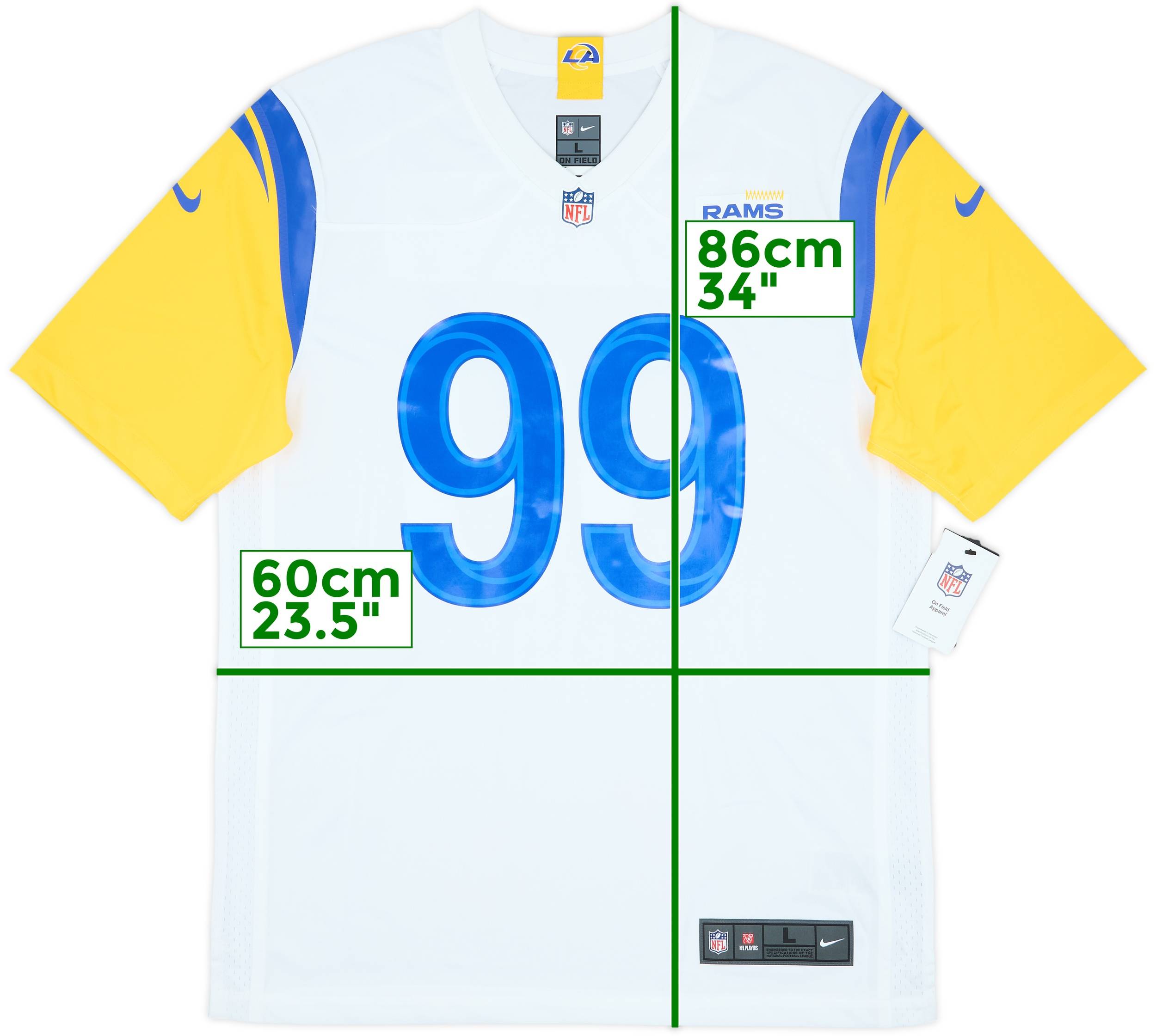 2020-23 LA Rams Donald #99 Nike Game Away Jersey (L)