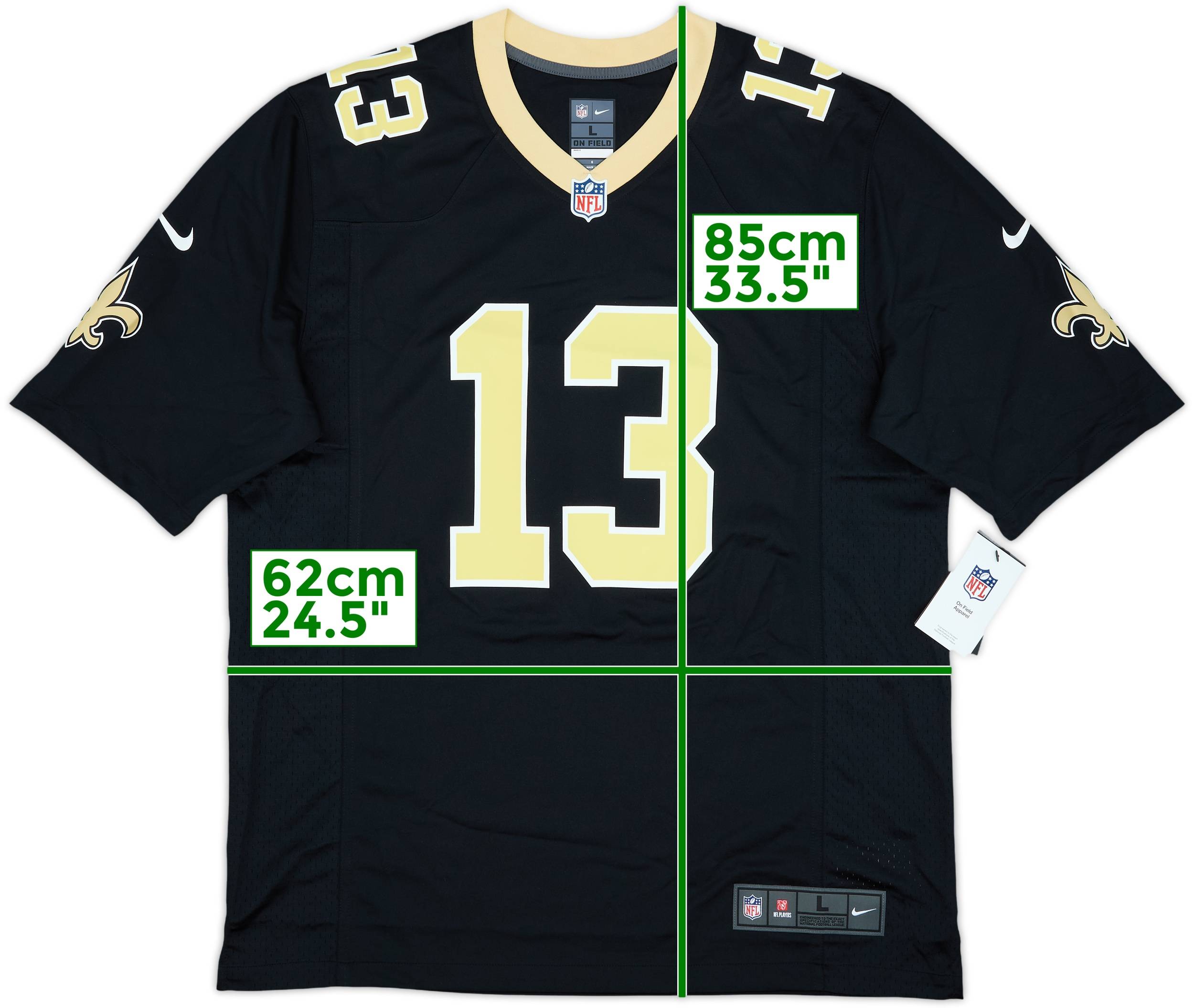 2017-23 New Orleans Saints Thomas #13 Nike Game Home Jersey (L)