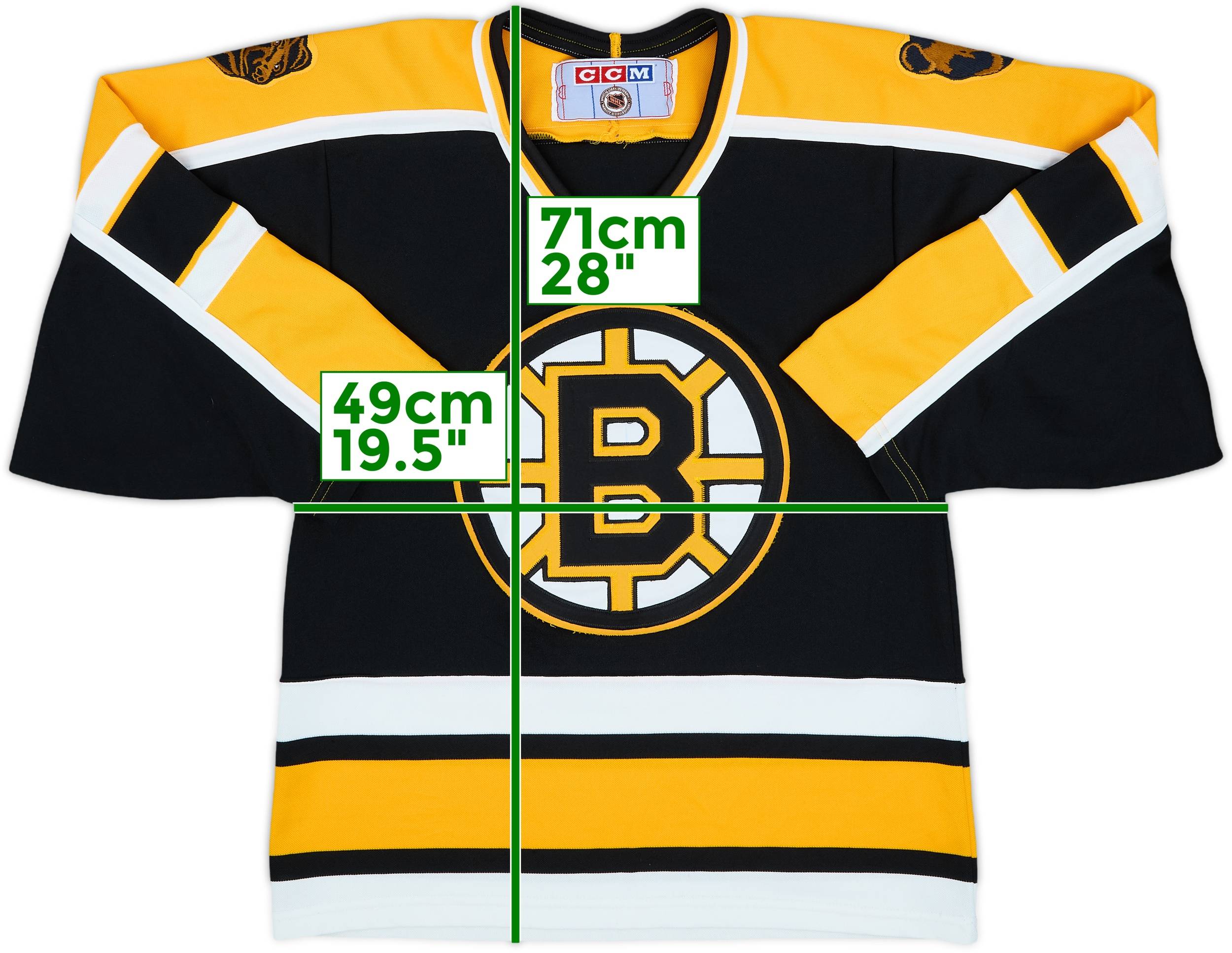 1996-98 Boston Bruins CCM Away Jersey 6/10 (S) - Main Image