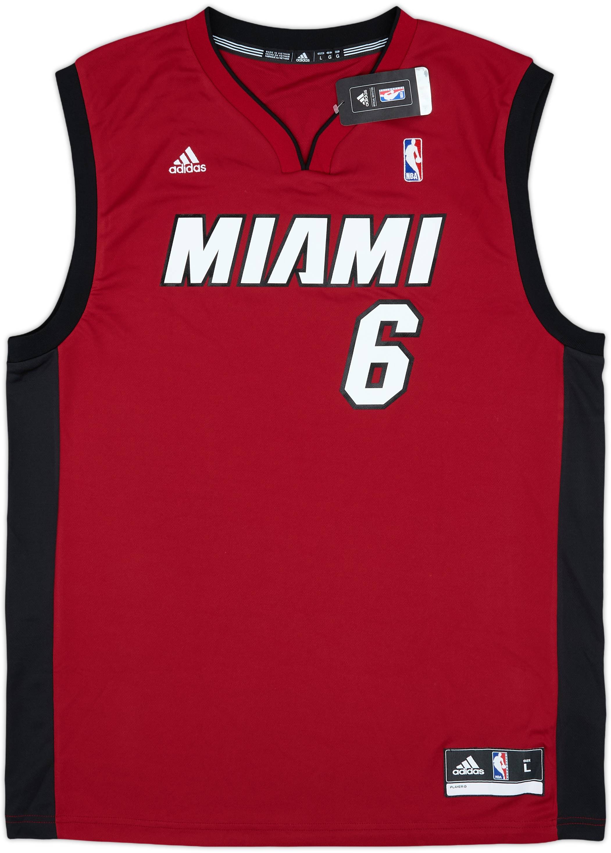2010-14 Miami Heat James #6 adidas Alternate Jersey (L)