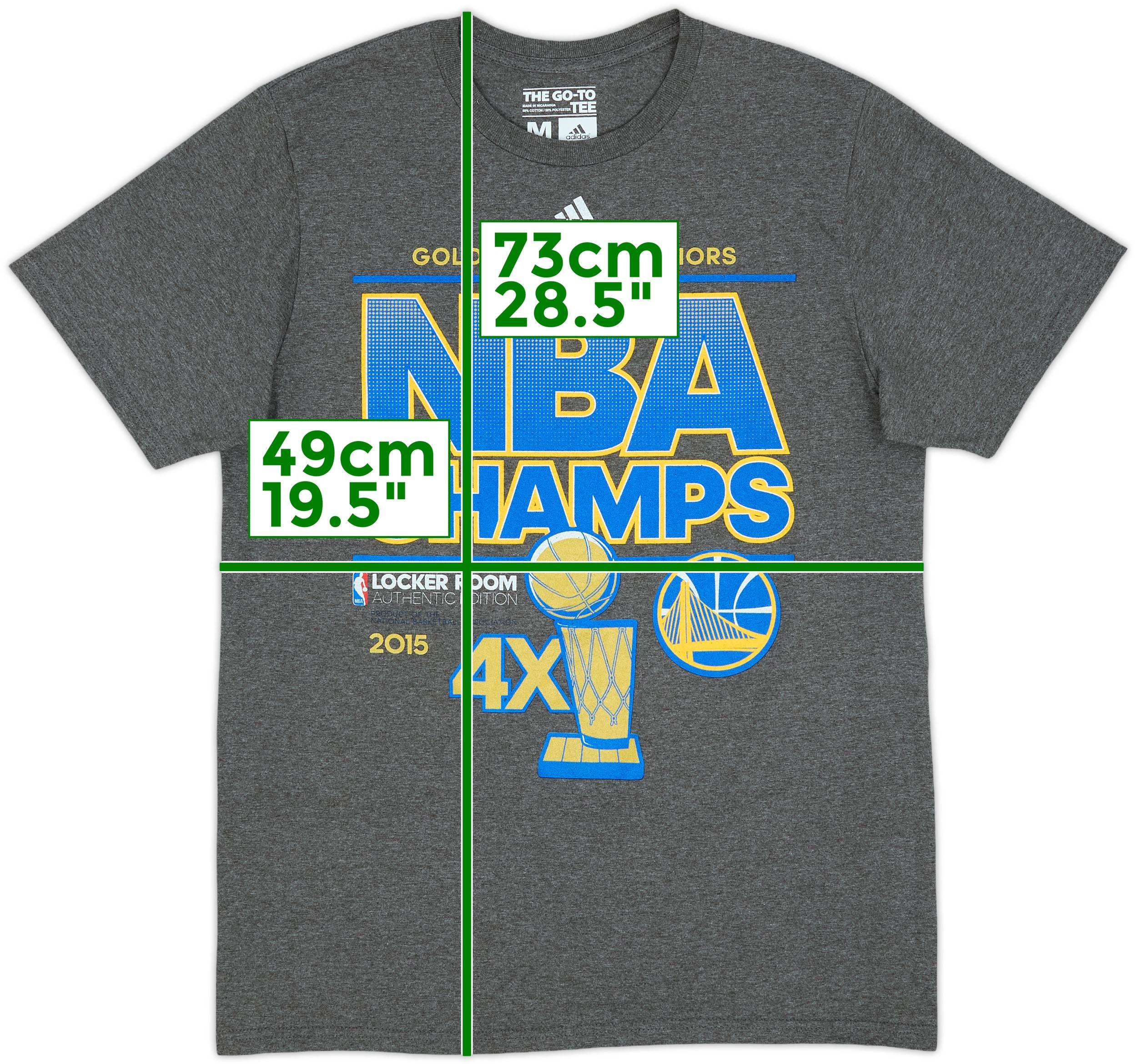 2015 Golden State Warriors NBA Champs adidas Tee 9/10 (M)