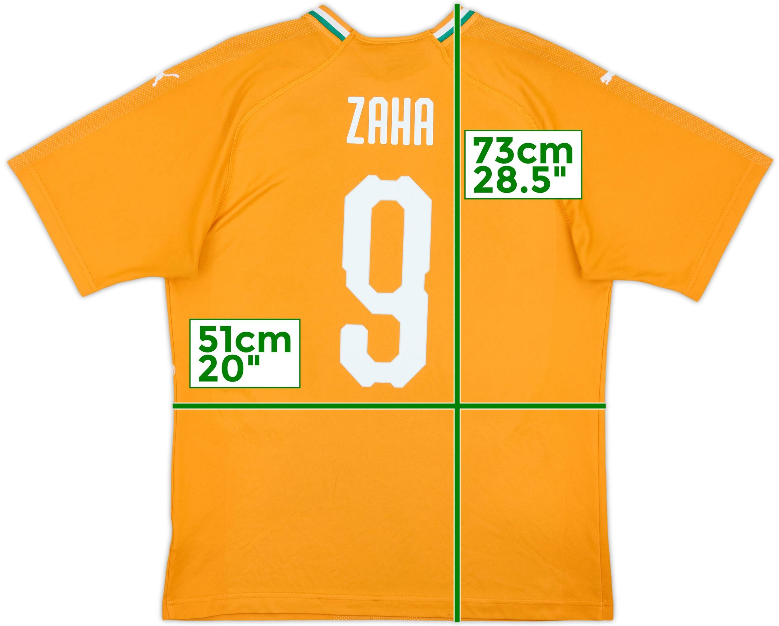 2018-19 Ivory Coast Home Shirt Zaha #9 - 7/10 - (L)