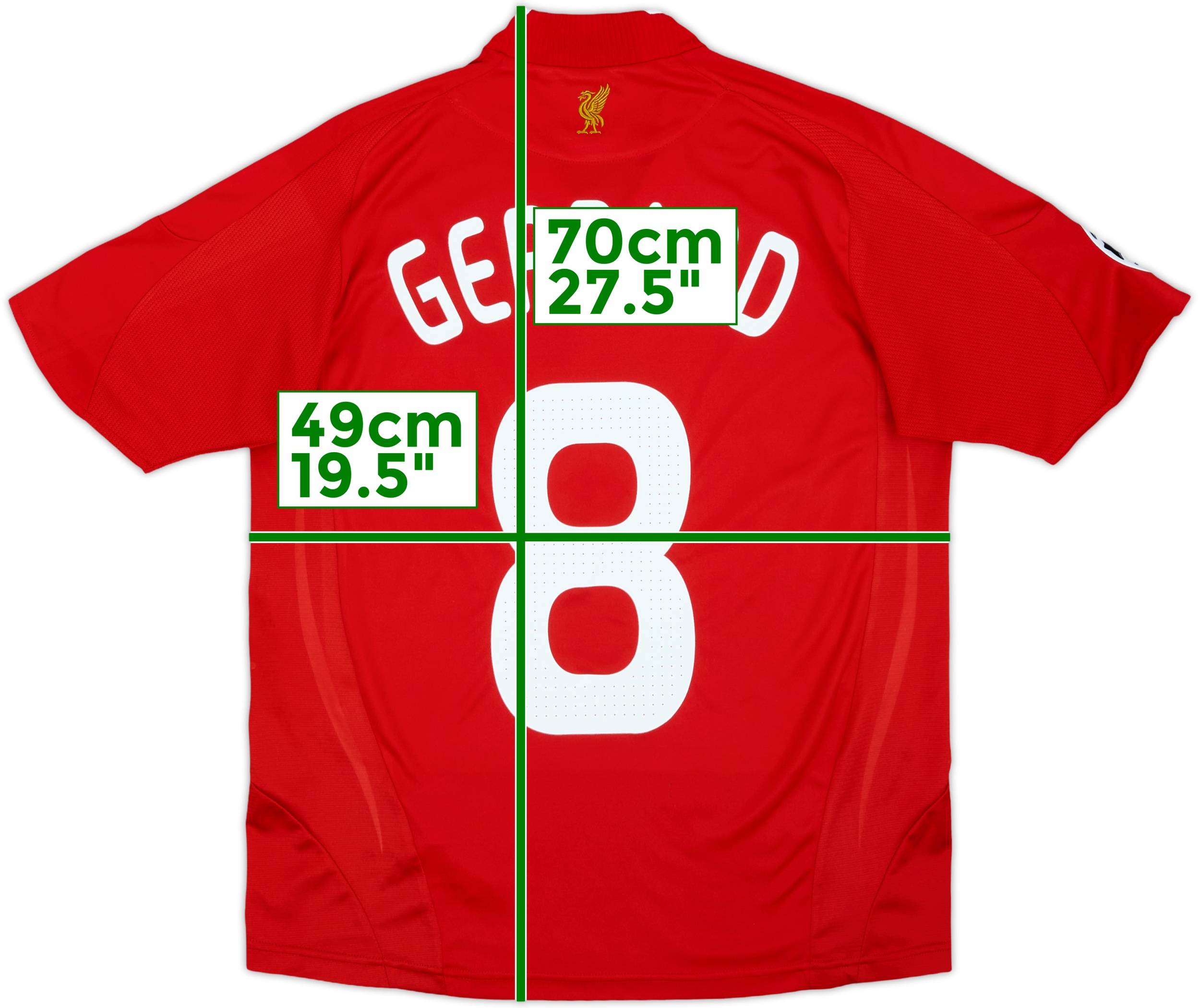 2008-10 Liverpool Home Shirt Gerrard #8 - 9/10 - (L.Boys)