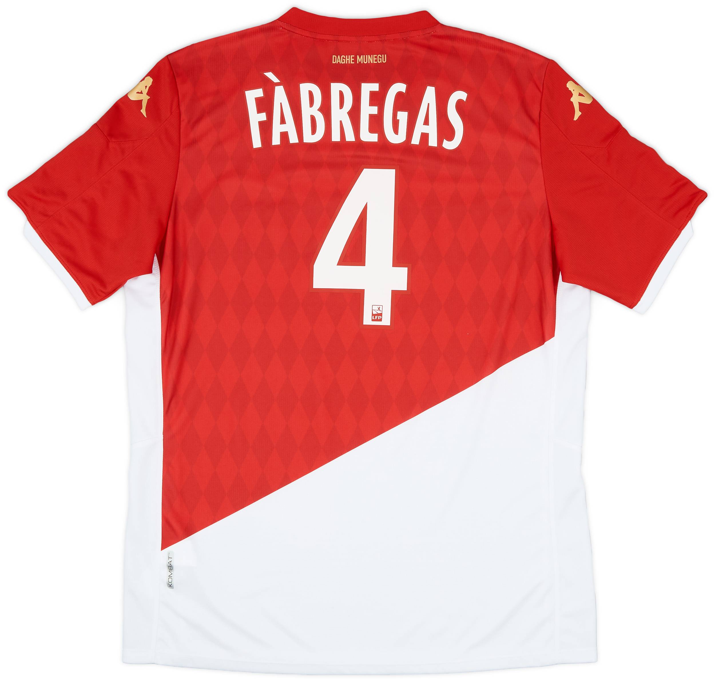 2019 20 Monaco Home Shirt Fabregas 4 8 10 XXL