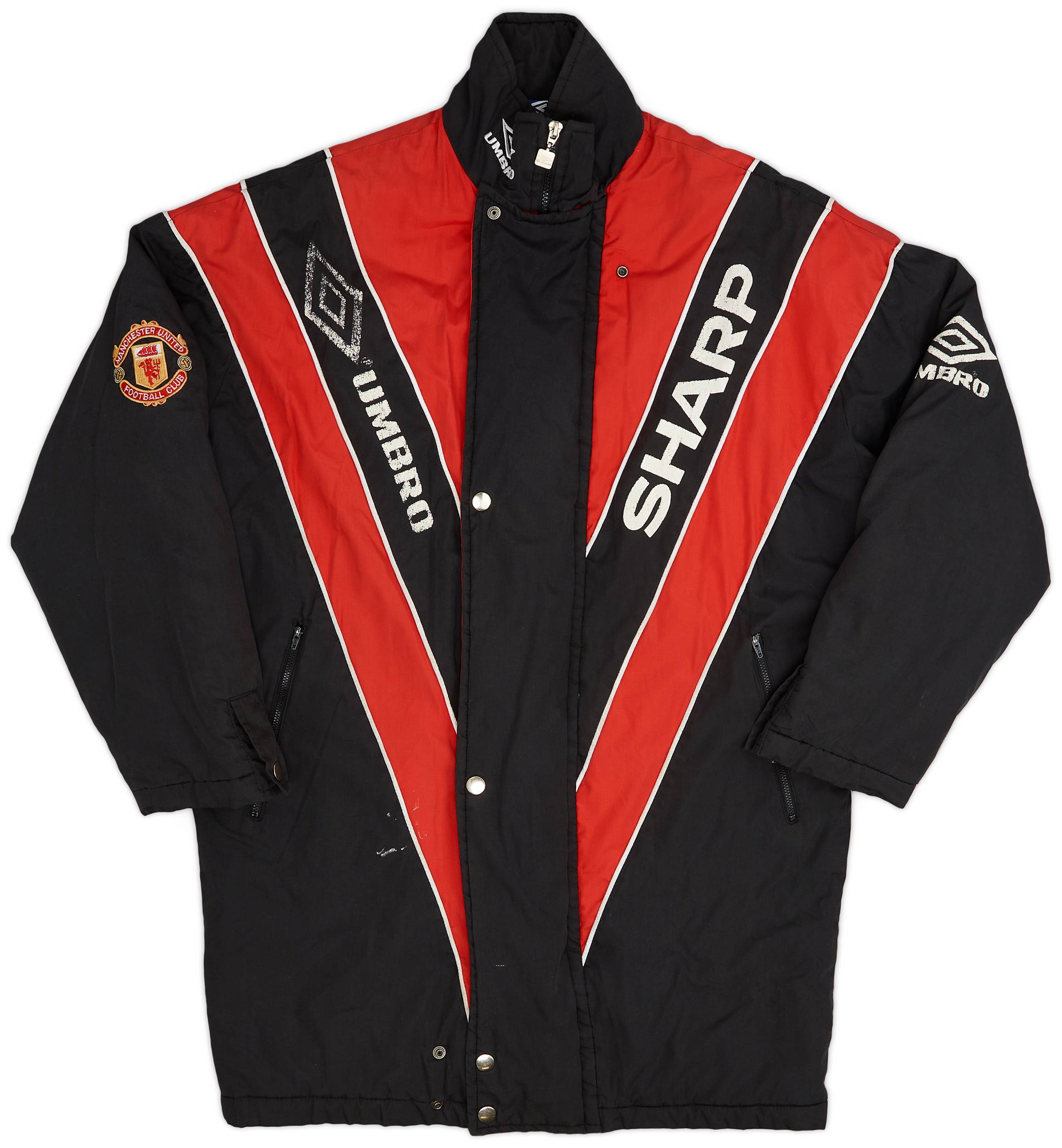 1992-93 Manchester United Umbro Padded Bench Coat - 6/10 - (M)