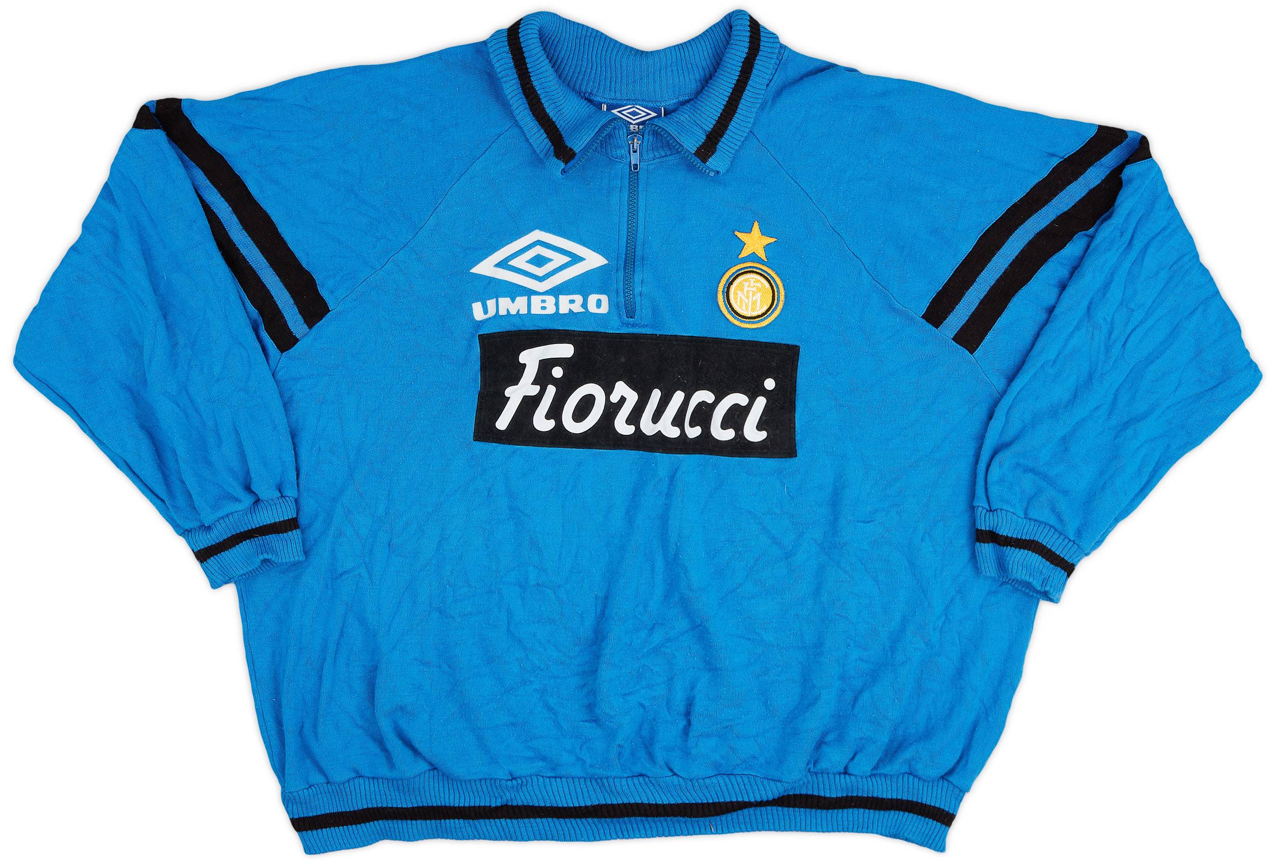 1992-94 Inter Milan Umbro 1/4 Zip Drill Top - 9/10 - (XL)