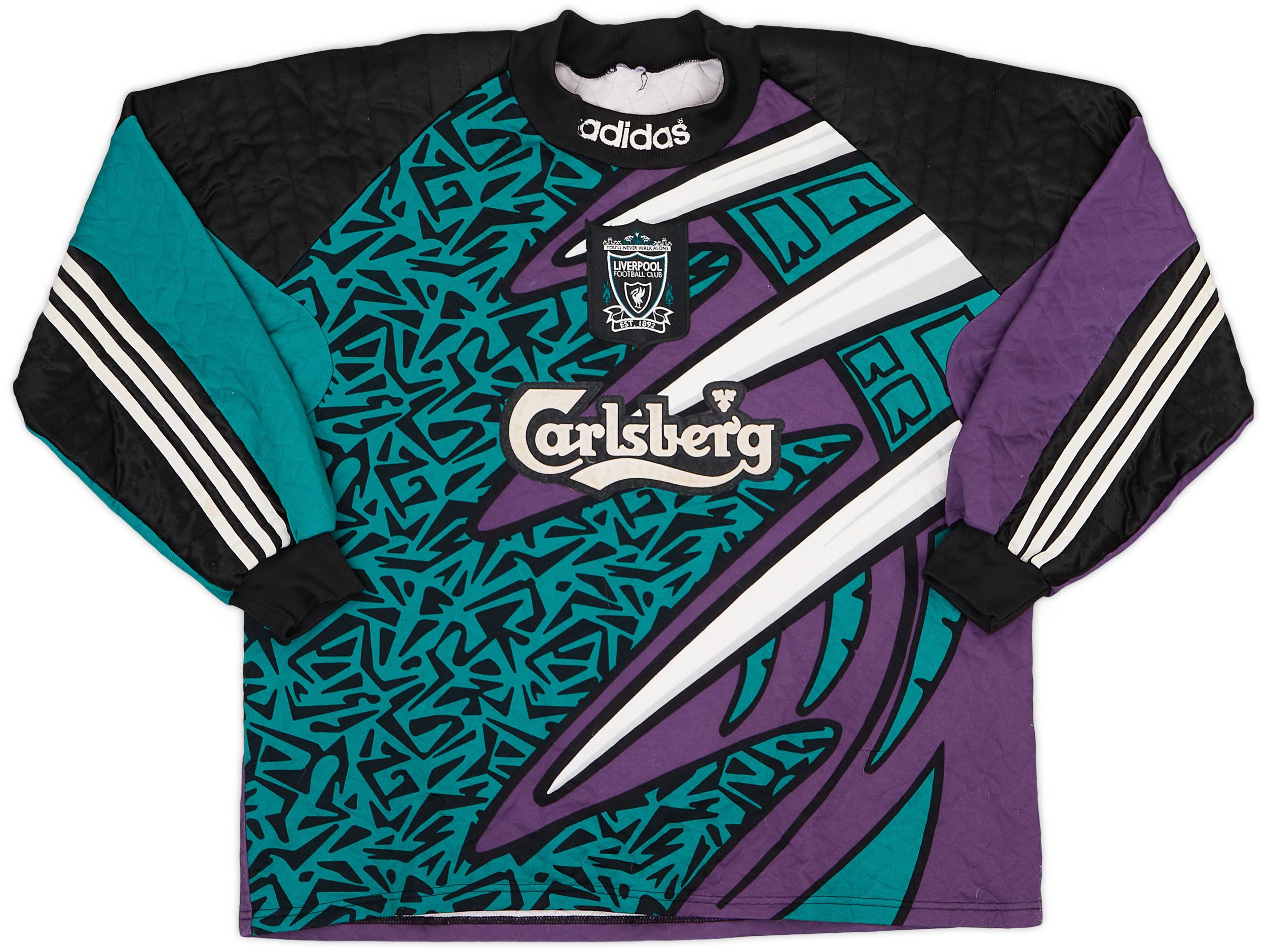 1995 96 Liverpool GK Shirt 8 10 XXL