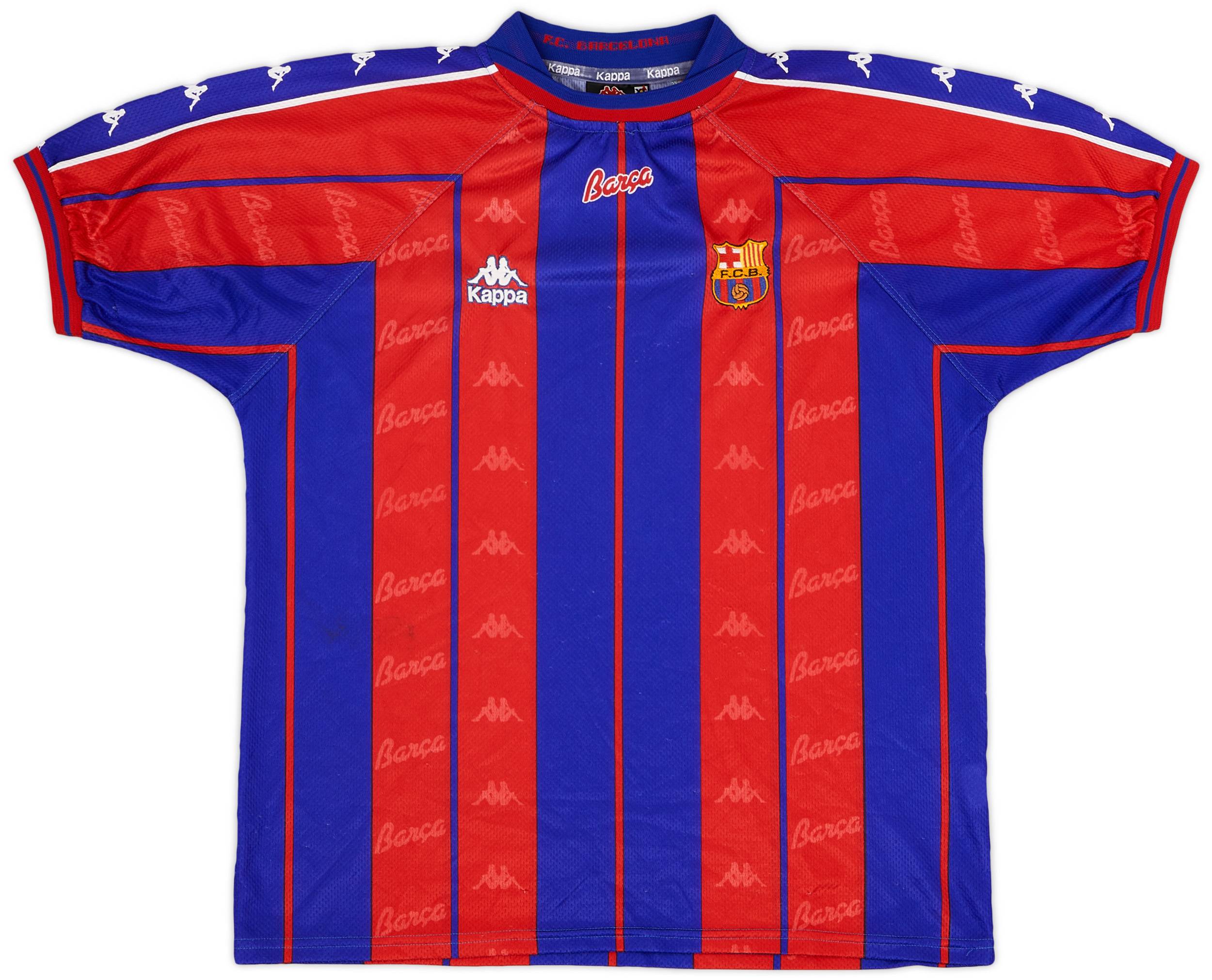 1997-98 Barcelona Home Shirt - 8/10 - (XL)