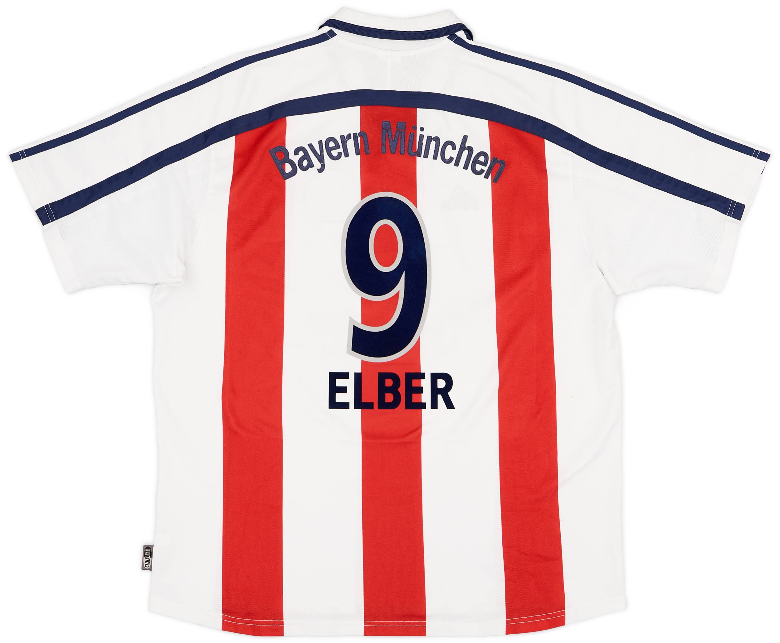 2000-01 Bayern Munich Away Shirt Elber #9 - 7/10 - (XL)