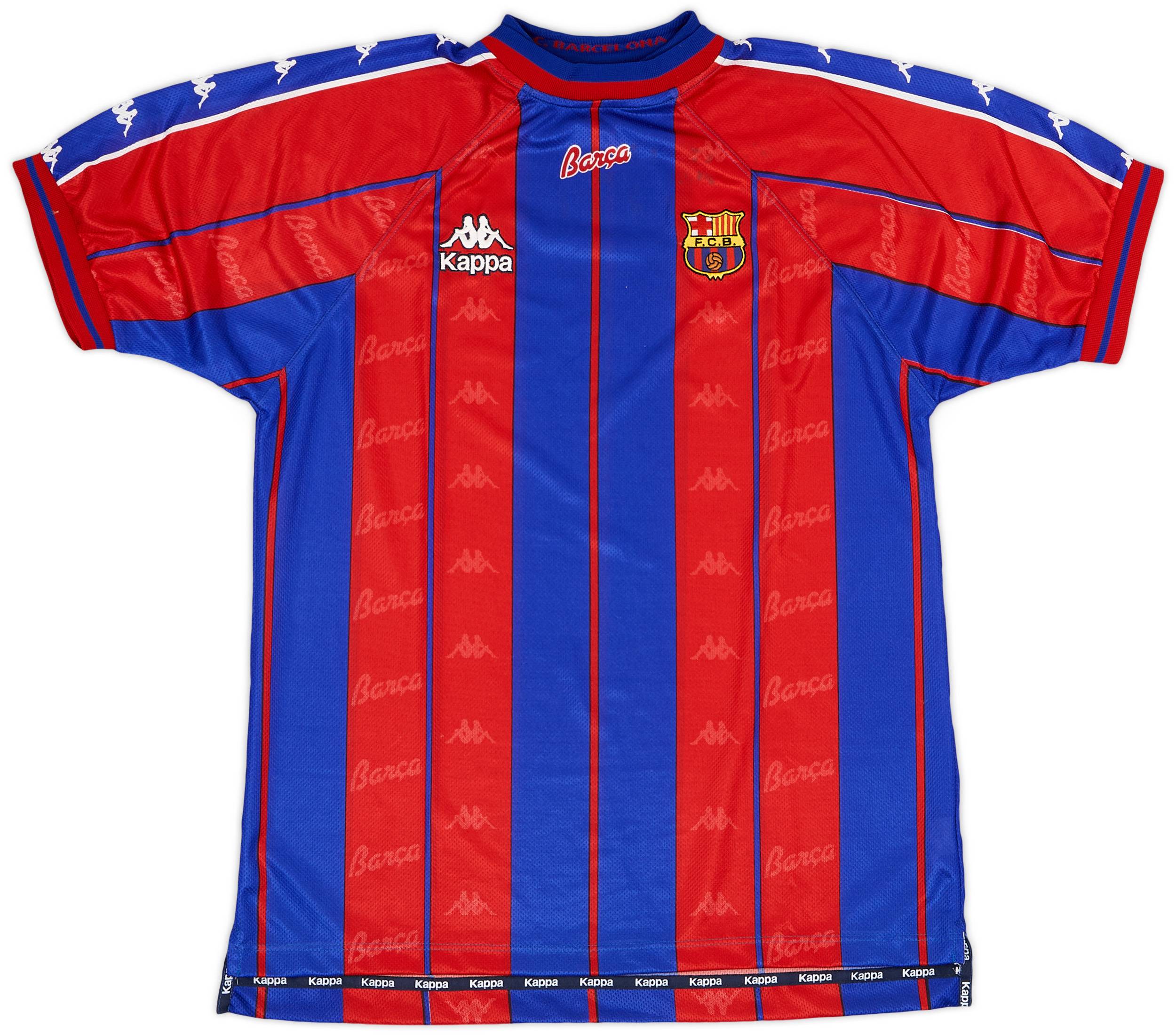 1997-98 Barcelona Home Shirt - 9/10 - (XL)