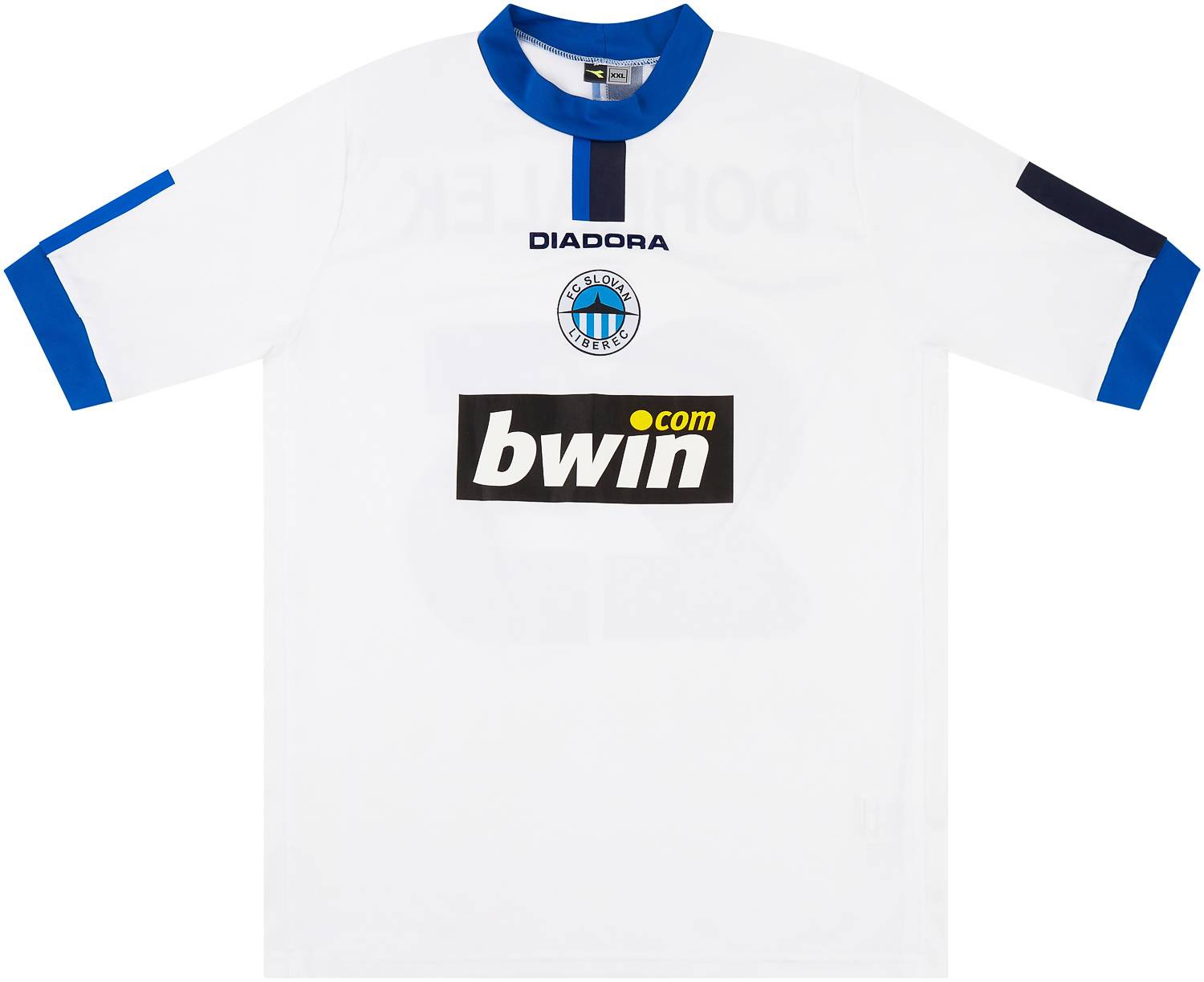 2006-07 Slovan Liberec Match Issue European Home Shirt Dohnálek #25