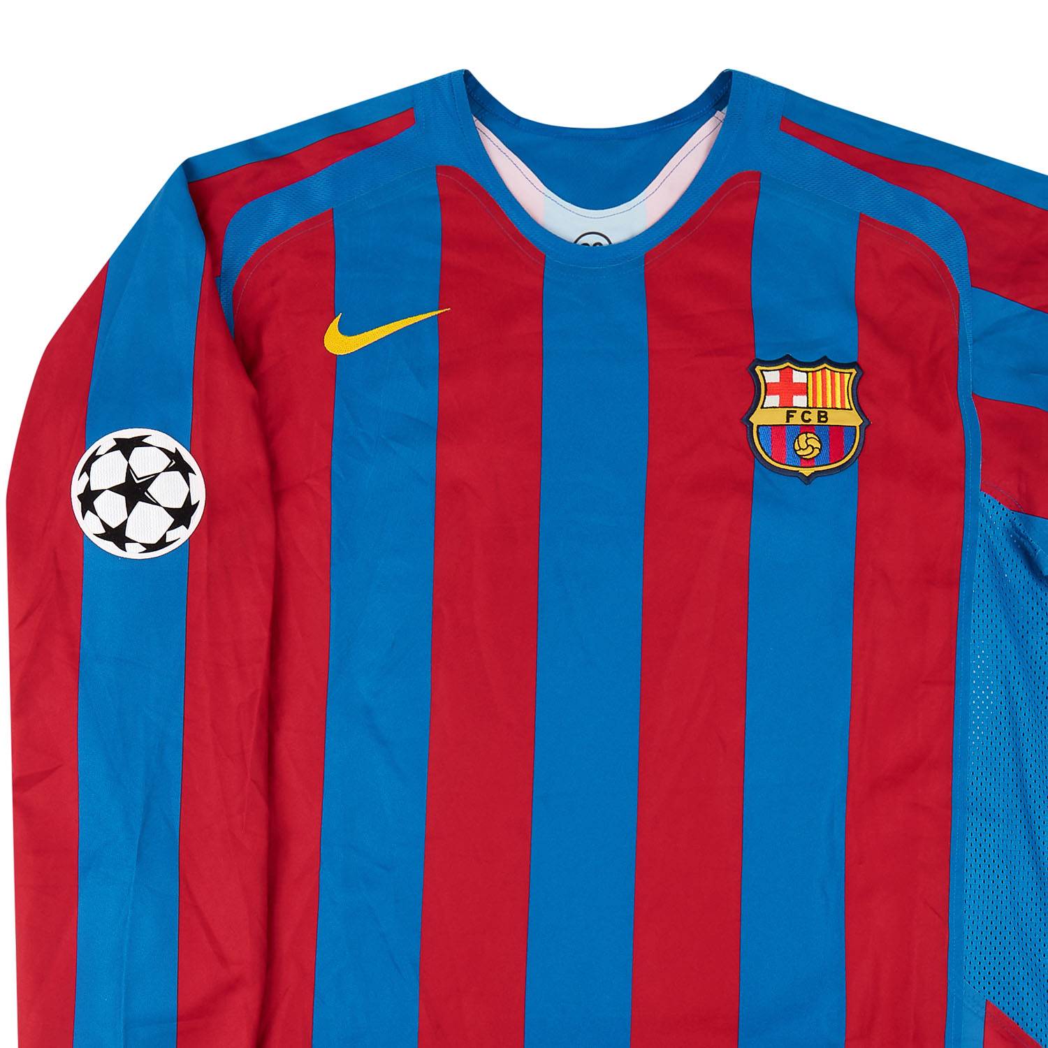 Long Sleeve Barcelona Kit 2005 2005-06 Barcelona Match Issue