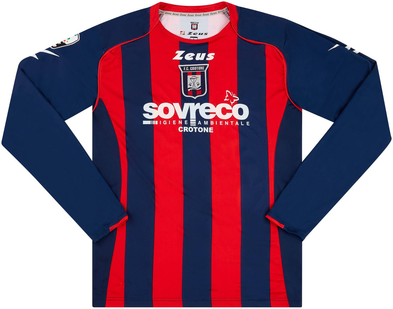 2011-12 Crotone Match Issue Home L/S Shirt Calil #70