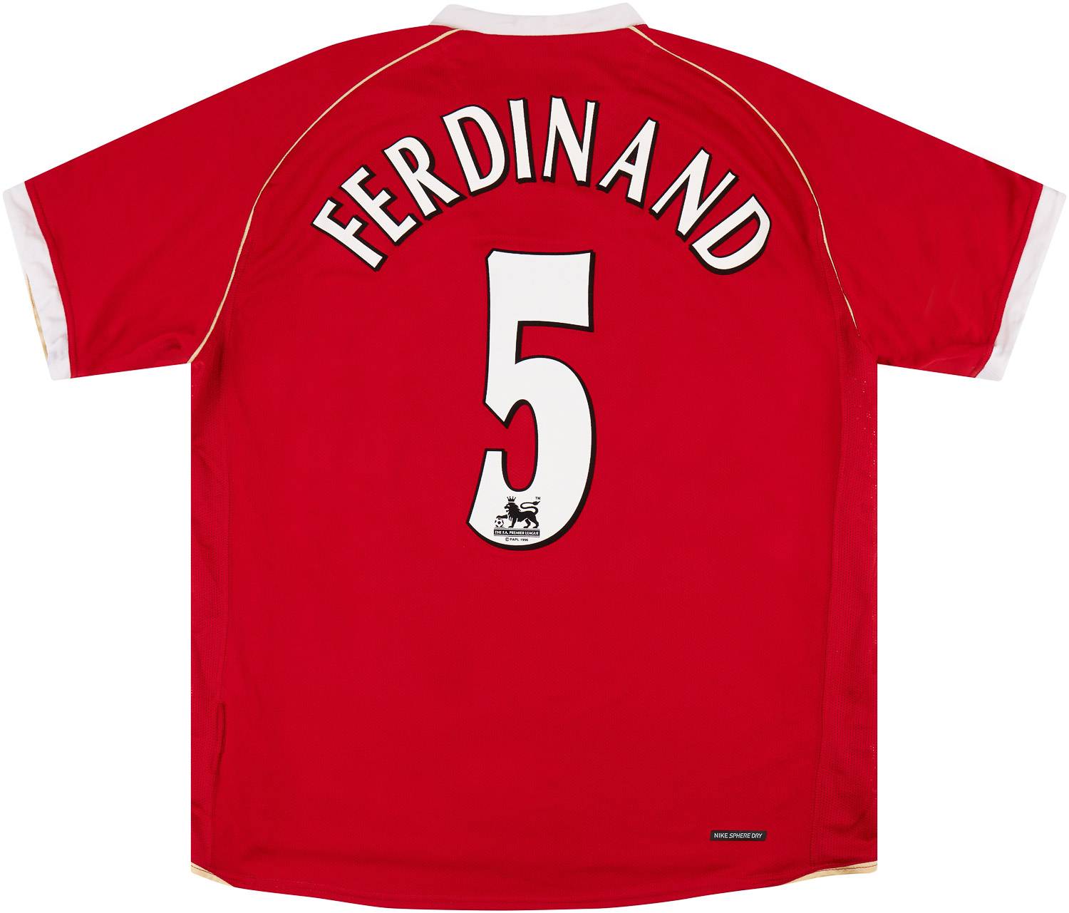 2006-07 Manchester United Home Shirt Ferdinand #5 (6/10) XL