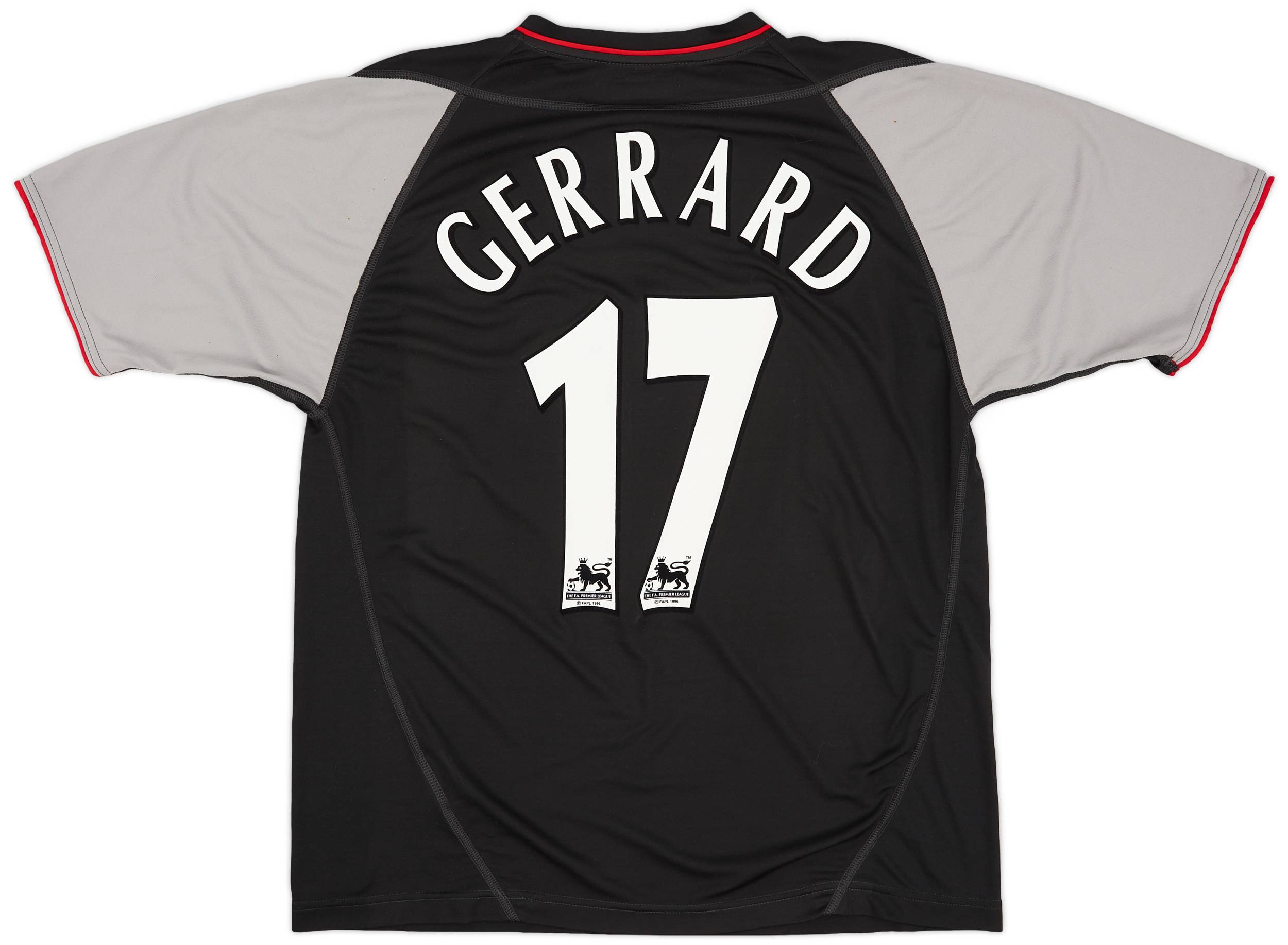 2002-04 Liverpool Away Shirt Gerrard #17 - 8/10 - (L)