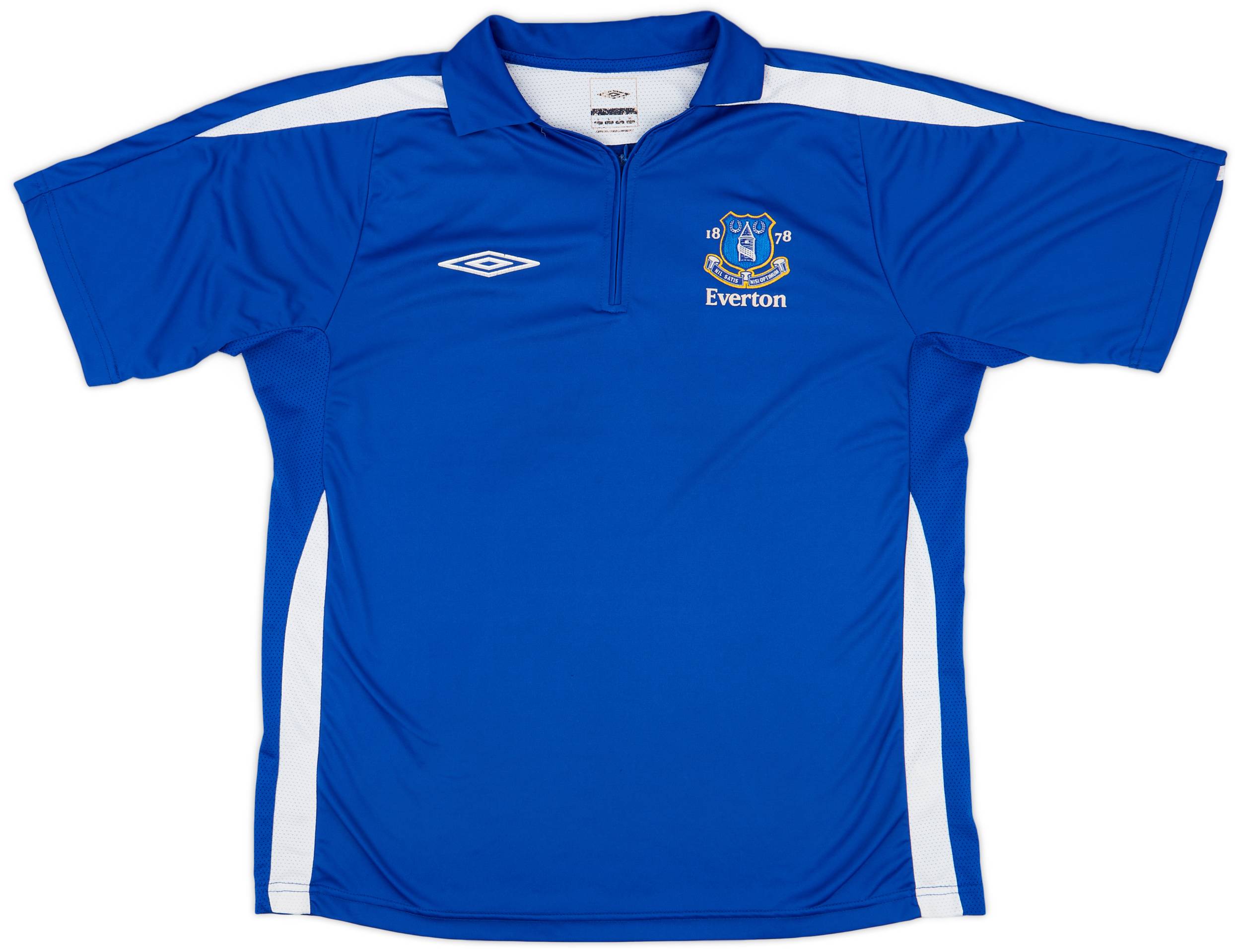2005-06 Everton Umbro 1/4 Zip Training Polo - 7/10 - (L)
