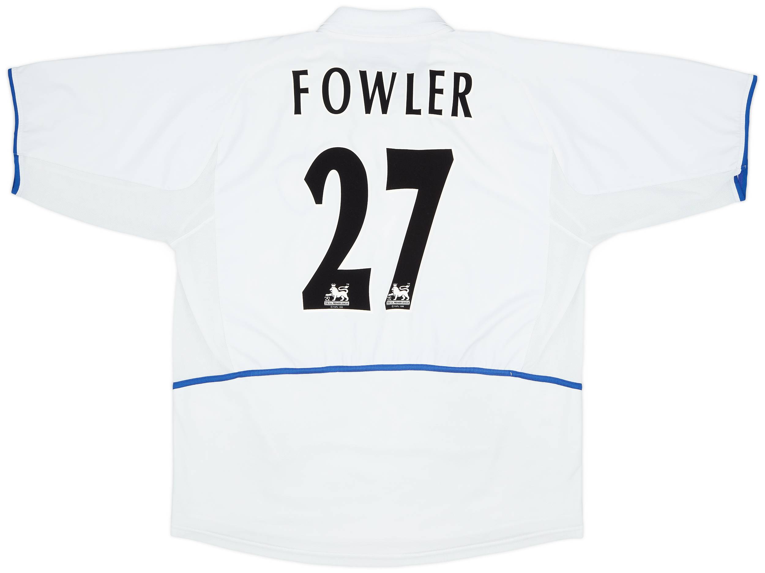 2002-03 Leeds United Home Shirt Fowler #27 - 8/10 - (XXL)