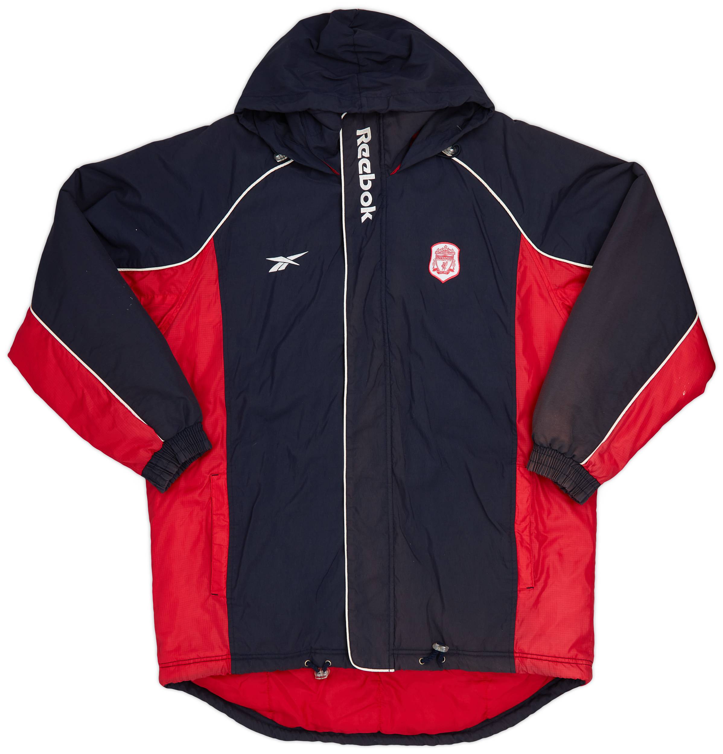 2000-01 Liverpool Reebok Bench Coat - 8/10 - (L)