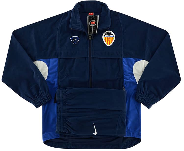 2000-01 Valencia Nike Fleece Presentation Tracksuit (L.Kids)