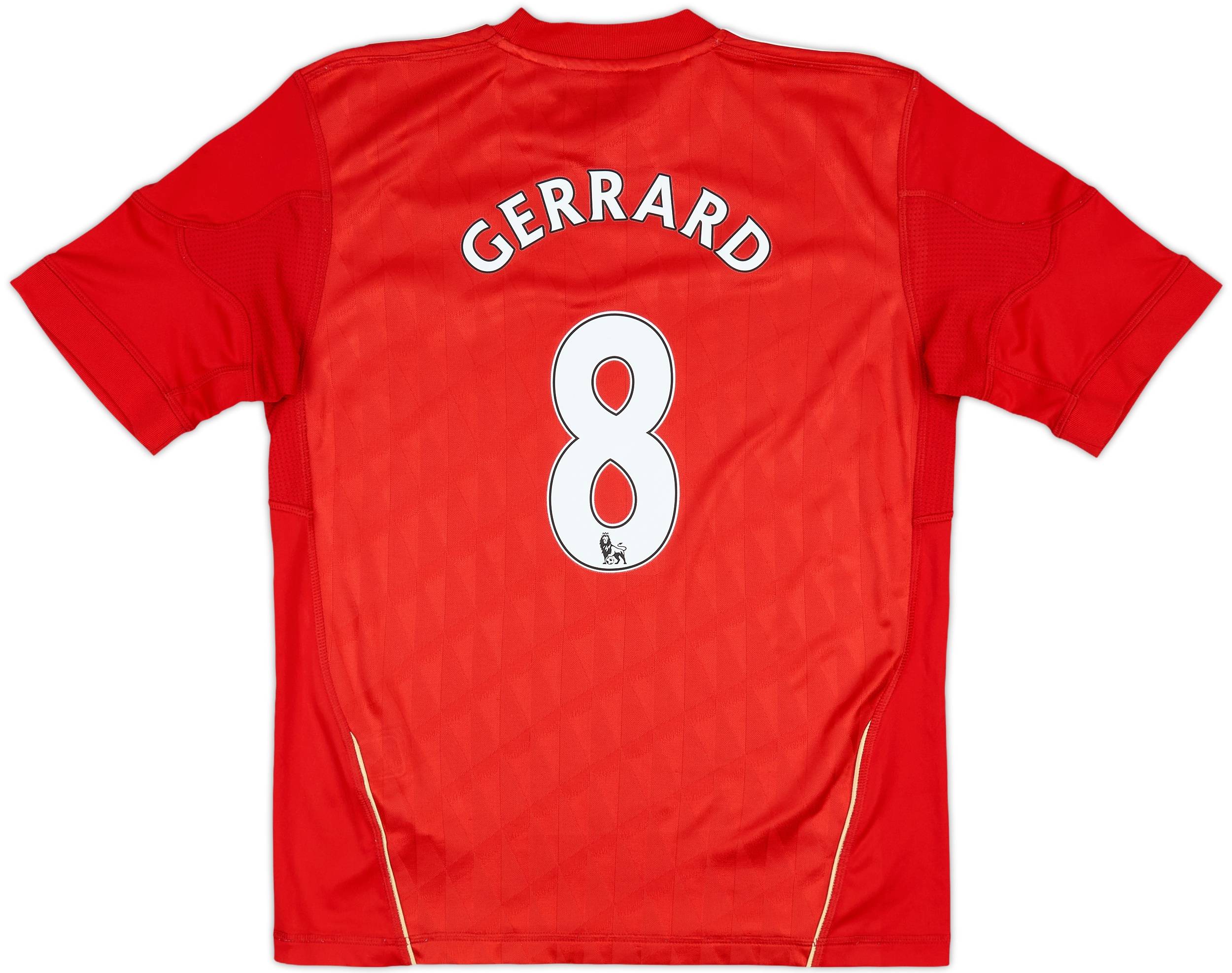 2010-12 Liverpool Home Shirt Gerrard #8 - 8/10 - (M.Boys)