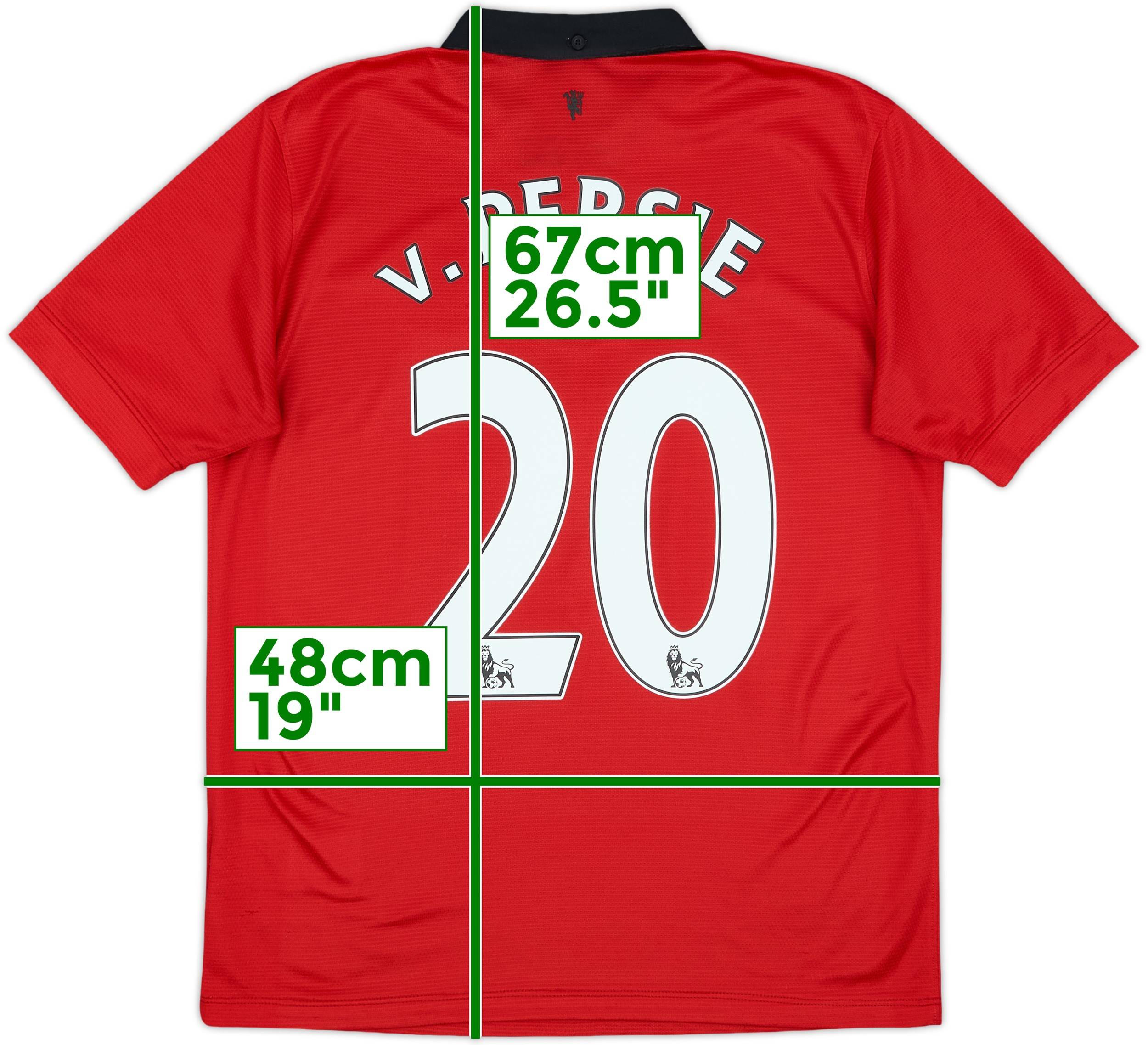 Nike Manchester United V. Persie 20 シャツ 2013-14 Manchester United Home Shirt v.Persie #20 - 8/10