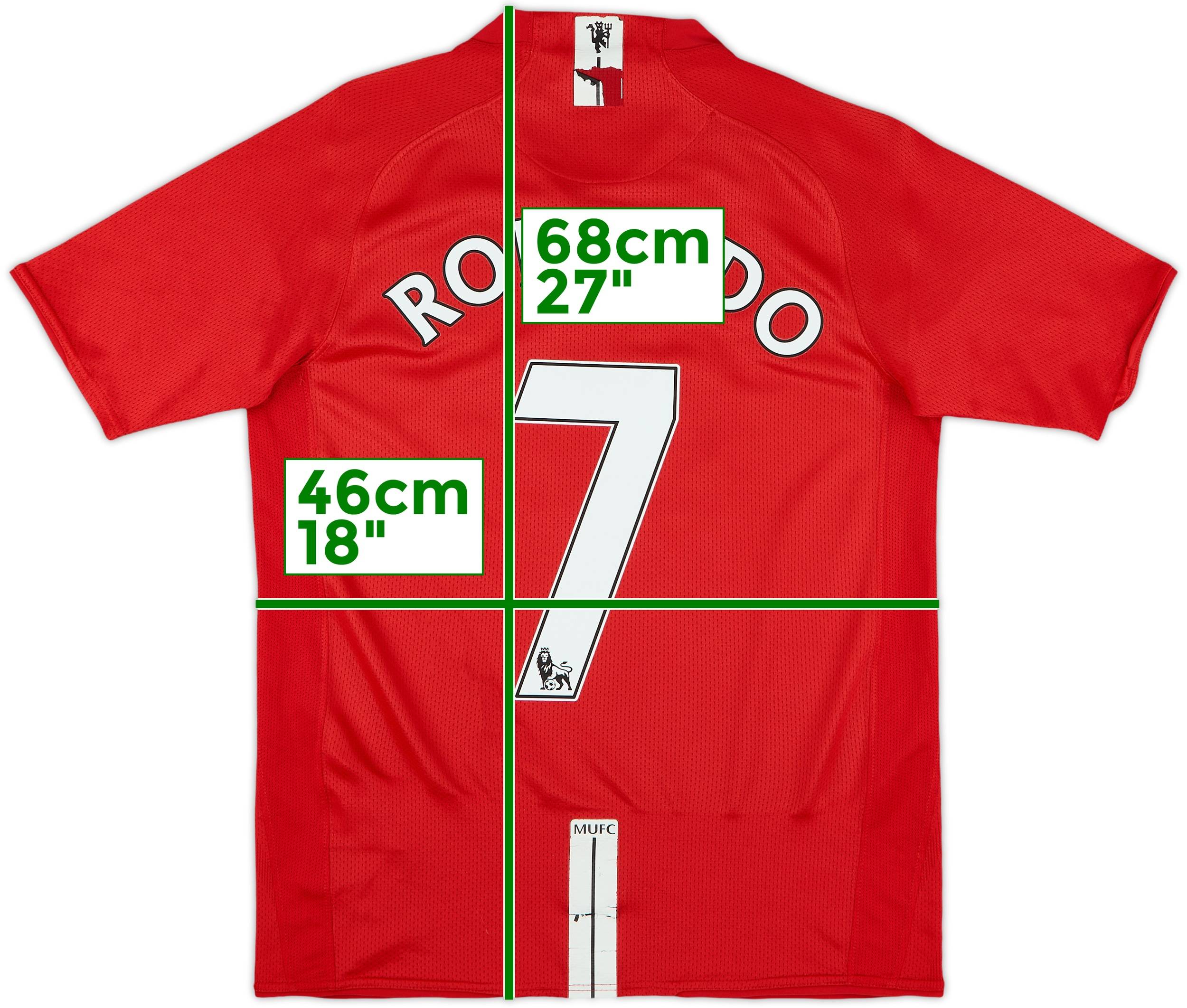 RONALDO 7 赤 シャツ 2006/2007 2006-07 Manchester United Home Shirt Ronaldo #7 - 10/10 - (S)