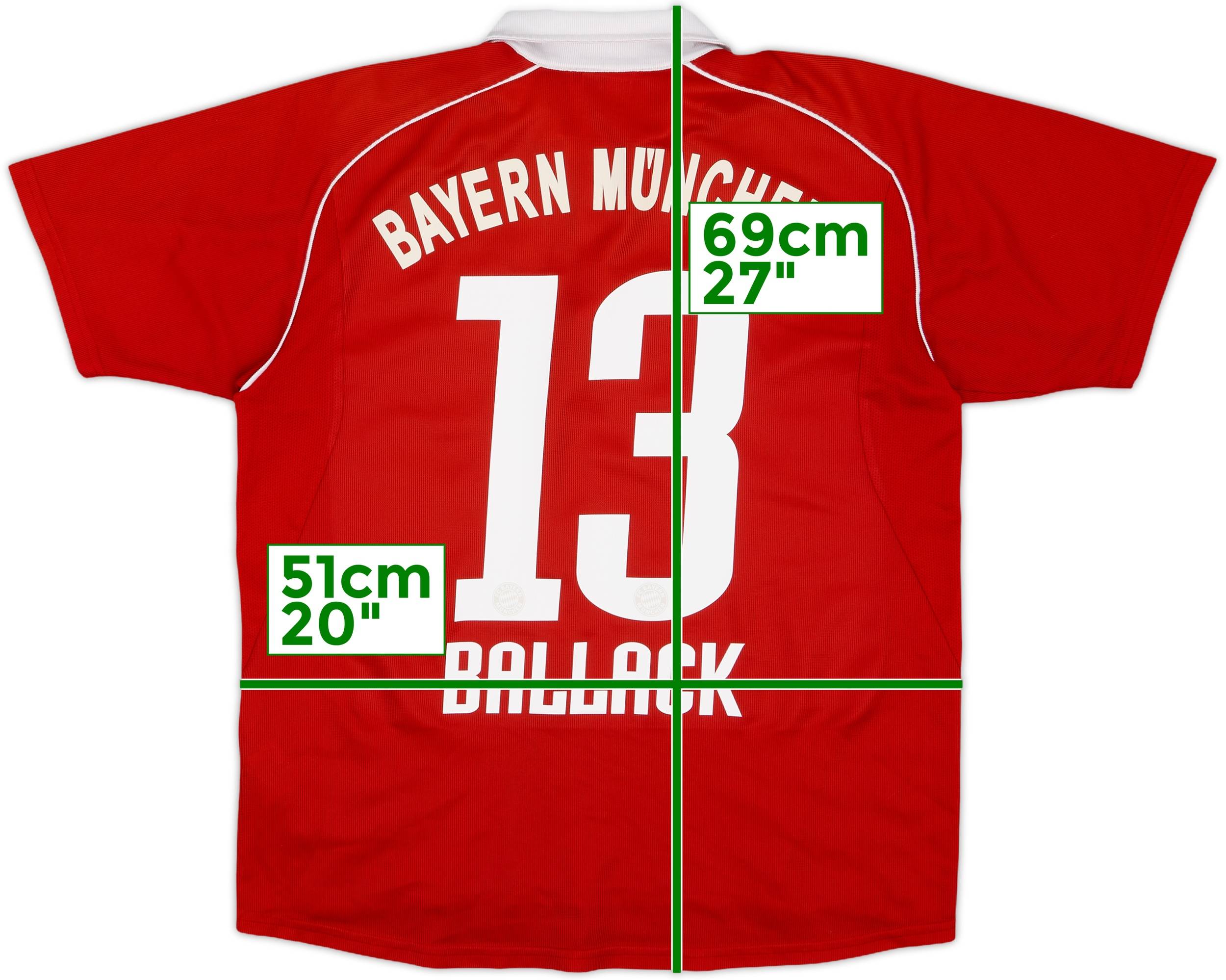 2005-06 Bayern Munich Home Shirt Ballack #13 - 6/10 - (XL.Boys)