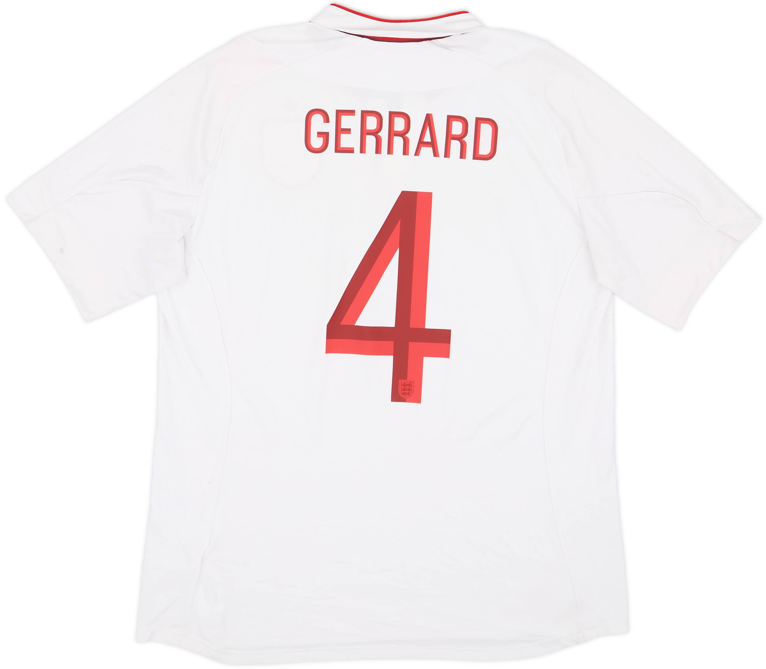 2012-13 England Home Shirt Gerrard #4 - 5/10 - (XL)