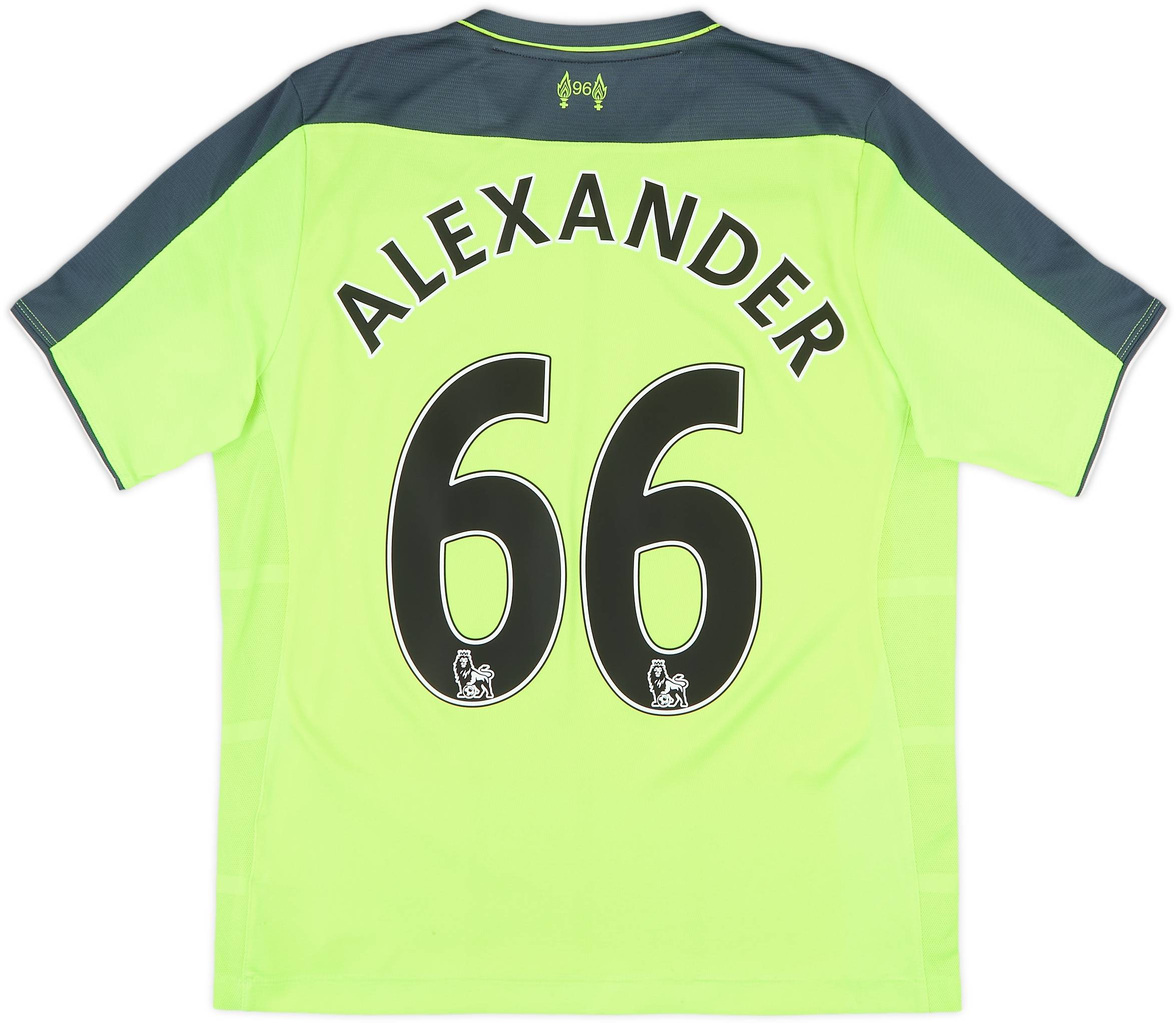 2016-17 Liverpool Third Shirt Alexander #66 - 7/10 - (XL.Boys)