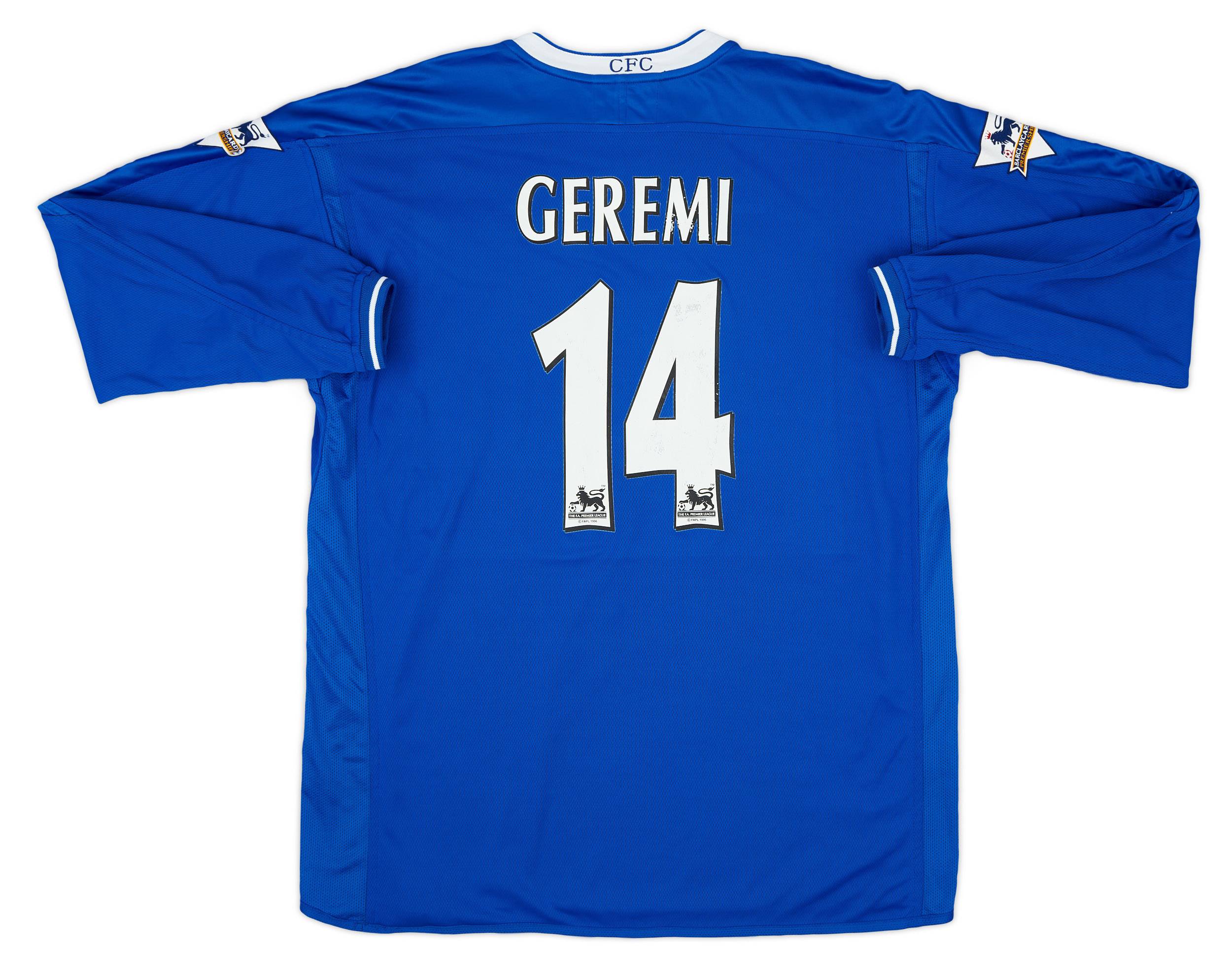 2003-05 Chelsea Home L/S Shirt Geremi #14 - 6/10 - (XL)
