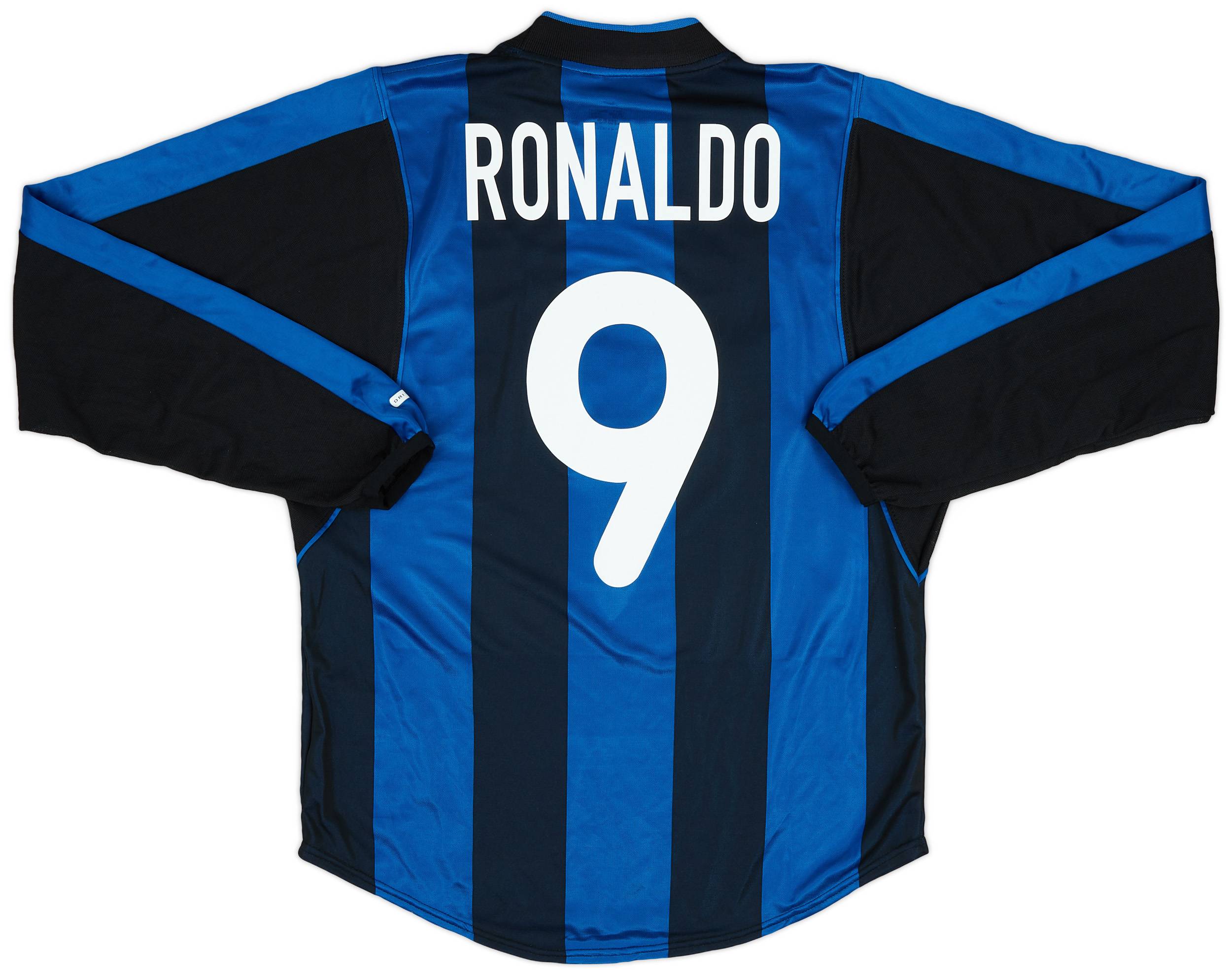 2000 01 Inter Milan Home L S Shirt Ronaldo 9 9 10 S