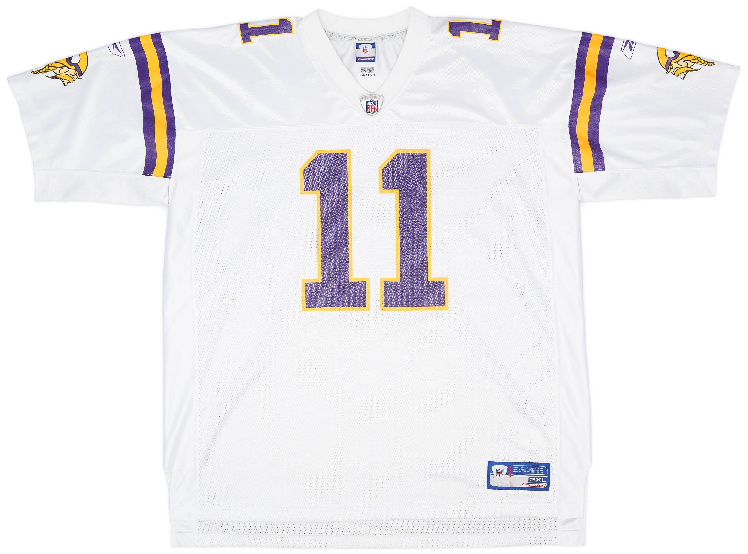 2002-04 Minnesota Vikings Culpepper #11 Reebok On Field Away Jersey (Very Good) XXL