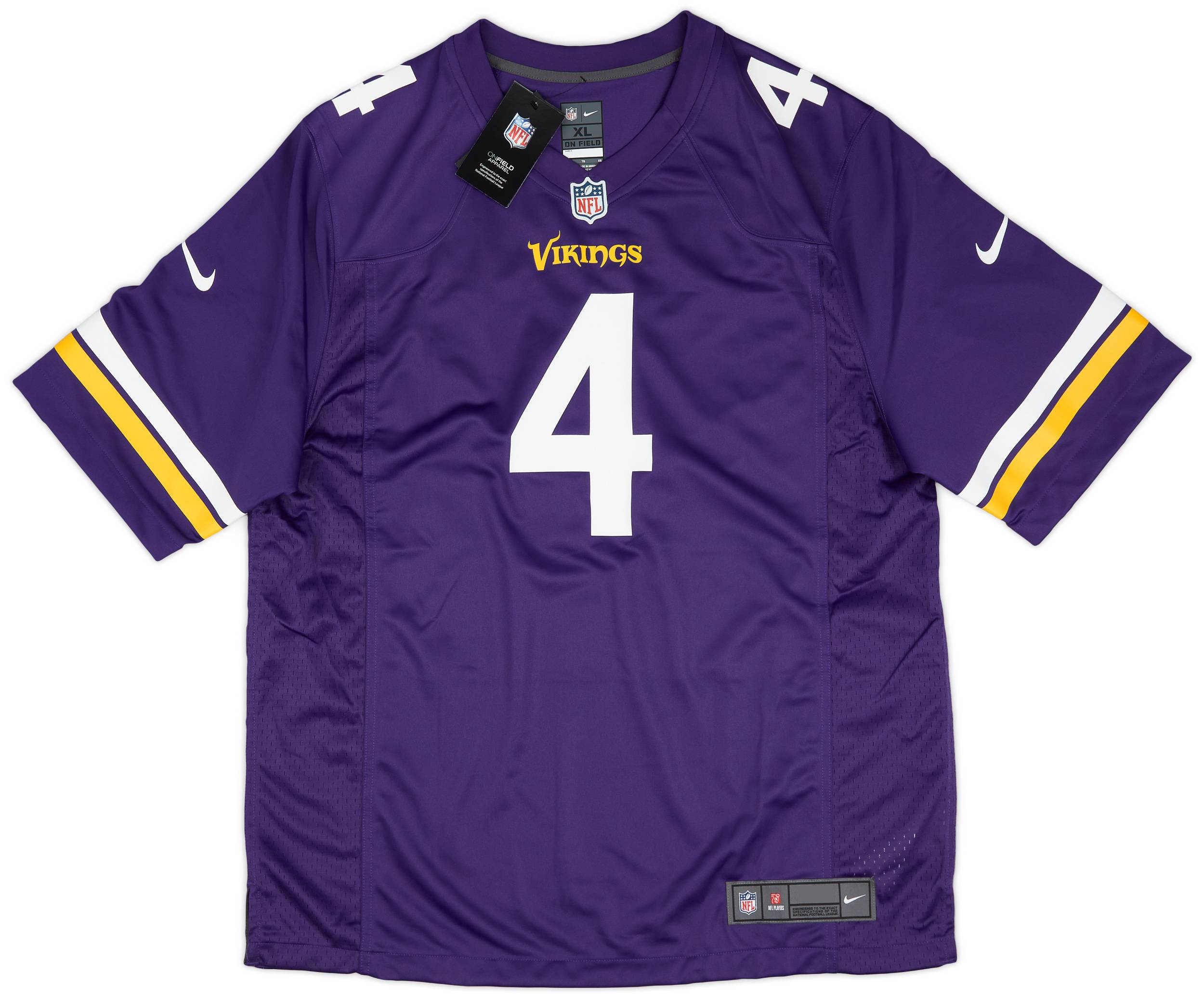 2022 Minnesota Vikings Cook 4 Nike Game Home Jersey L