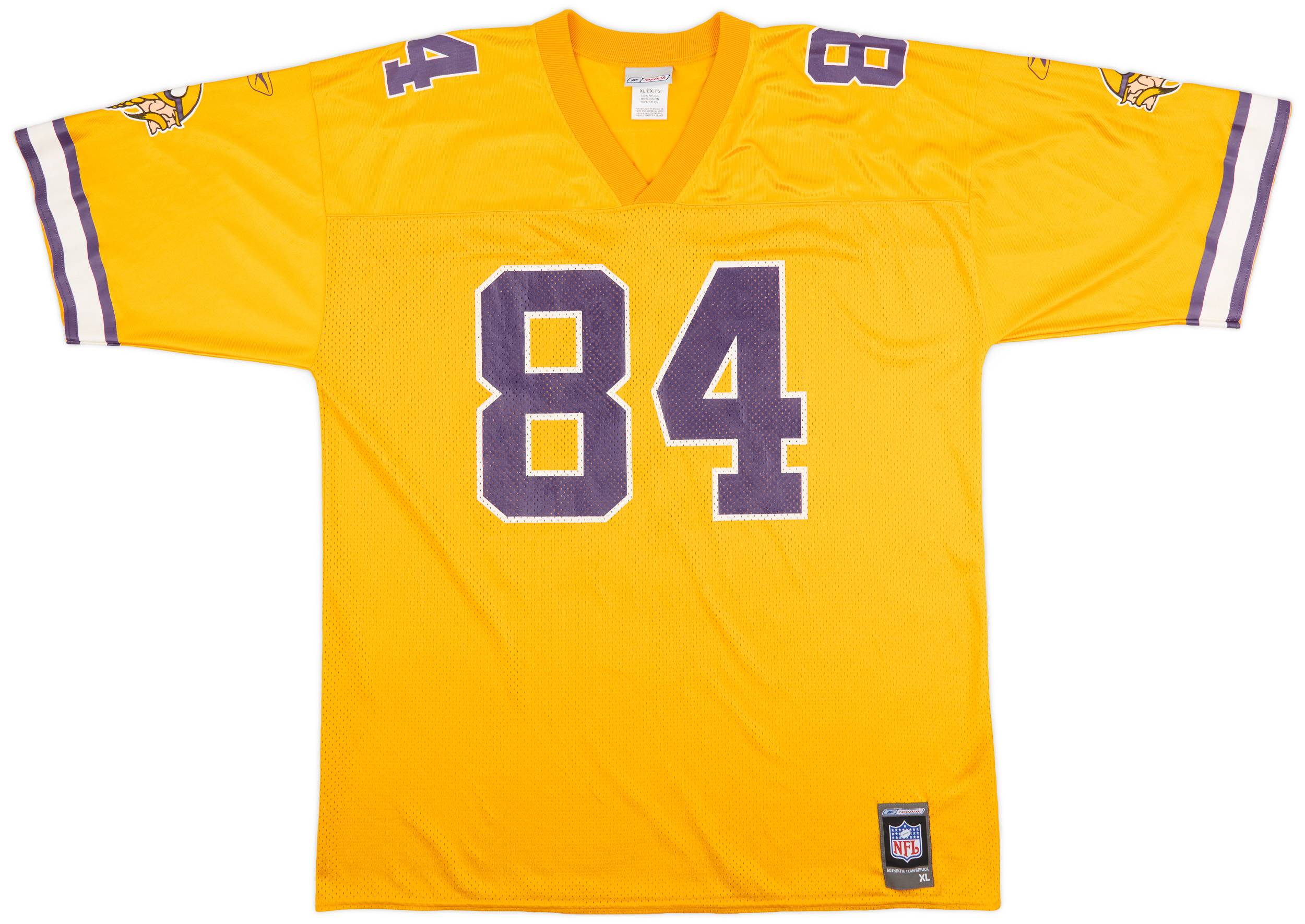 2001 Minnesota Vikings Moss 84 Reebok Alternate Jersey Excellent XL