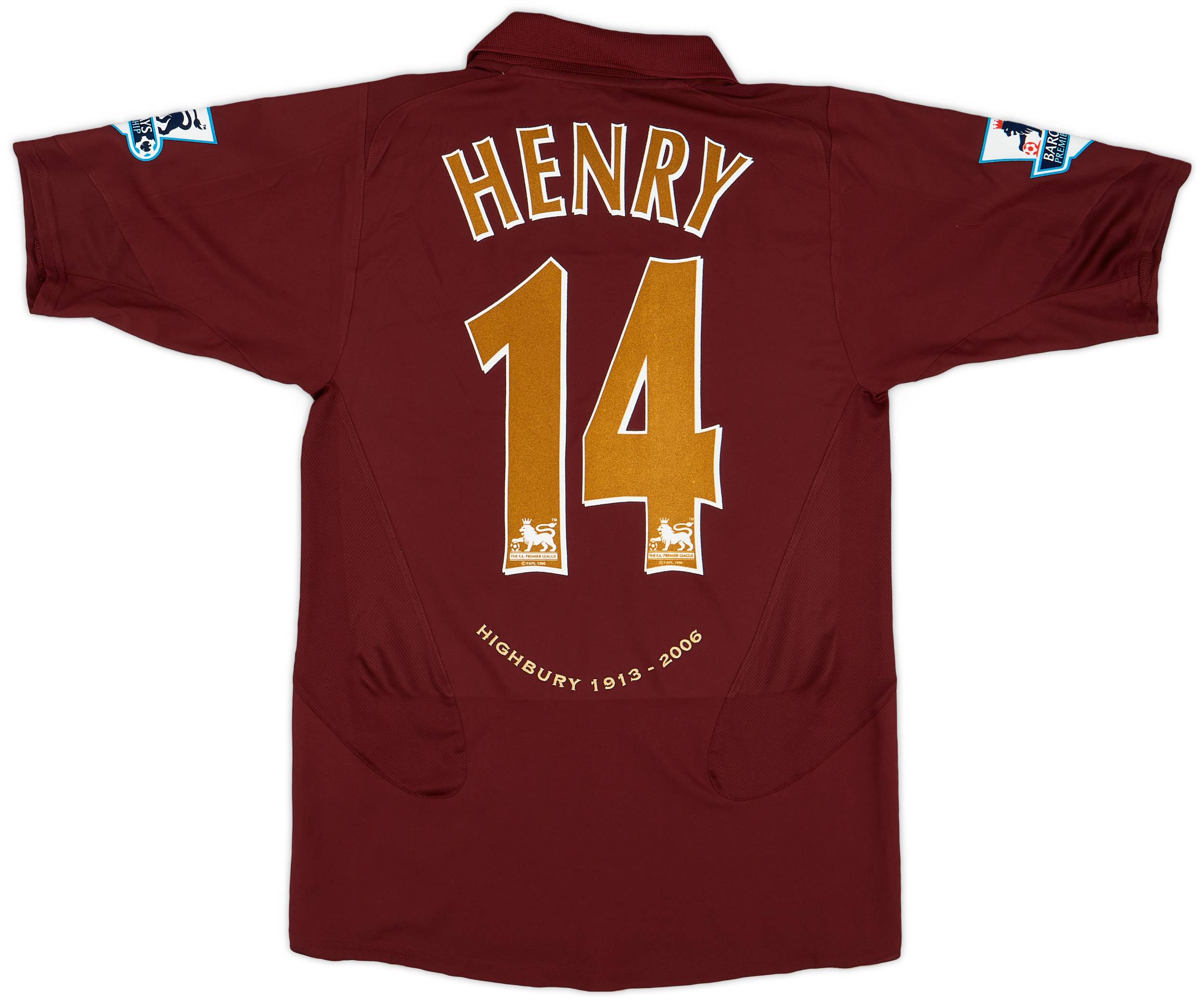2005 06 Arsenal Home Shirt Henry 14 9 10 S