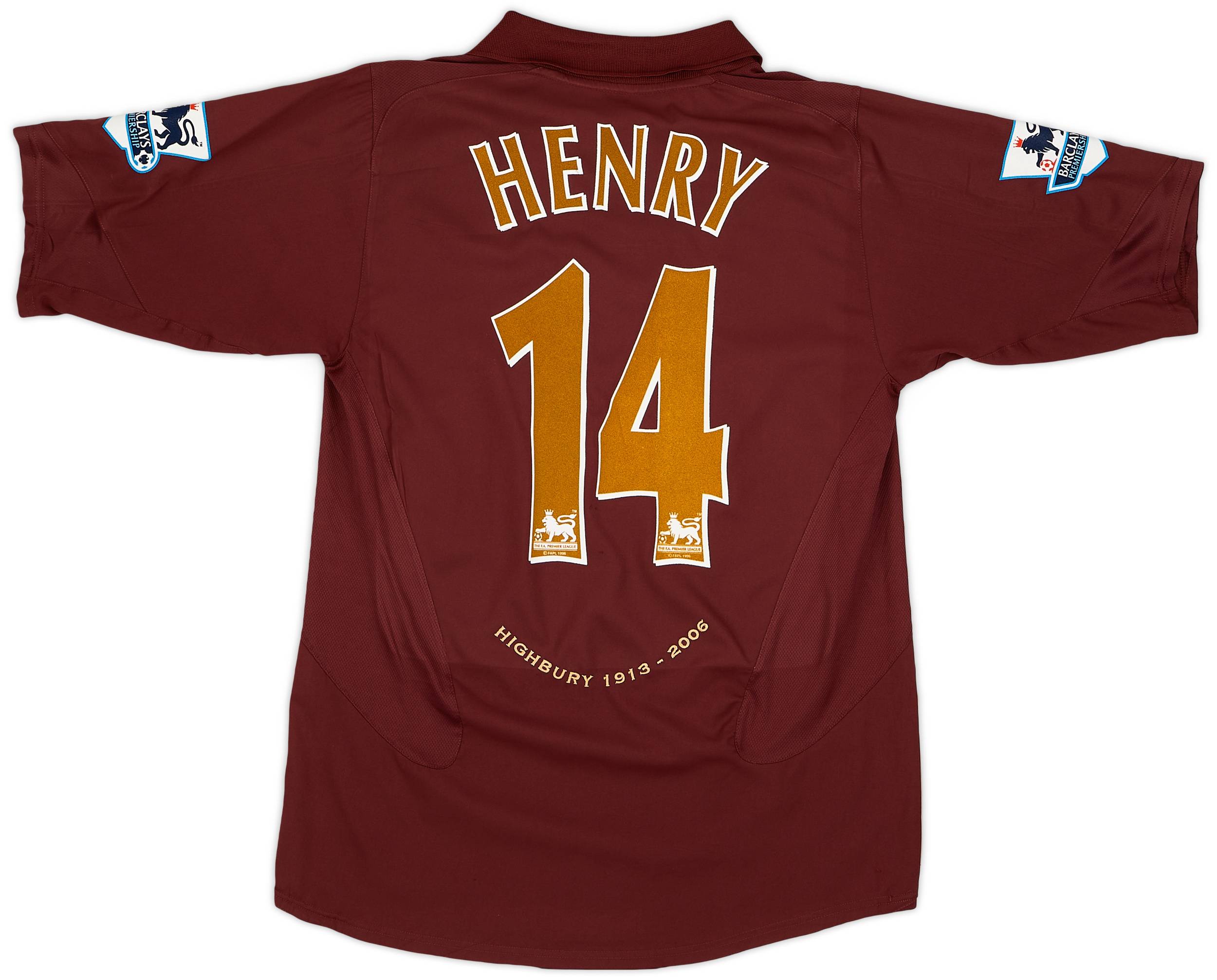 2005-06 Arsenal Home Shirt Henry #14 - 8/10 - (M)