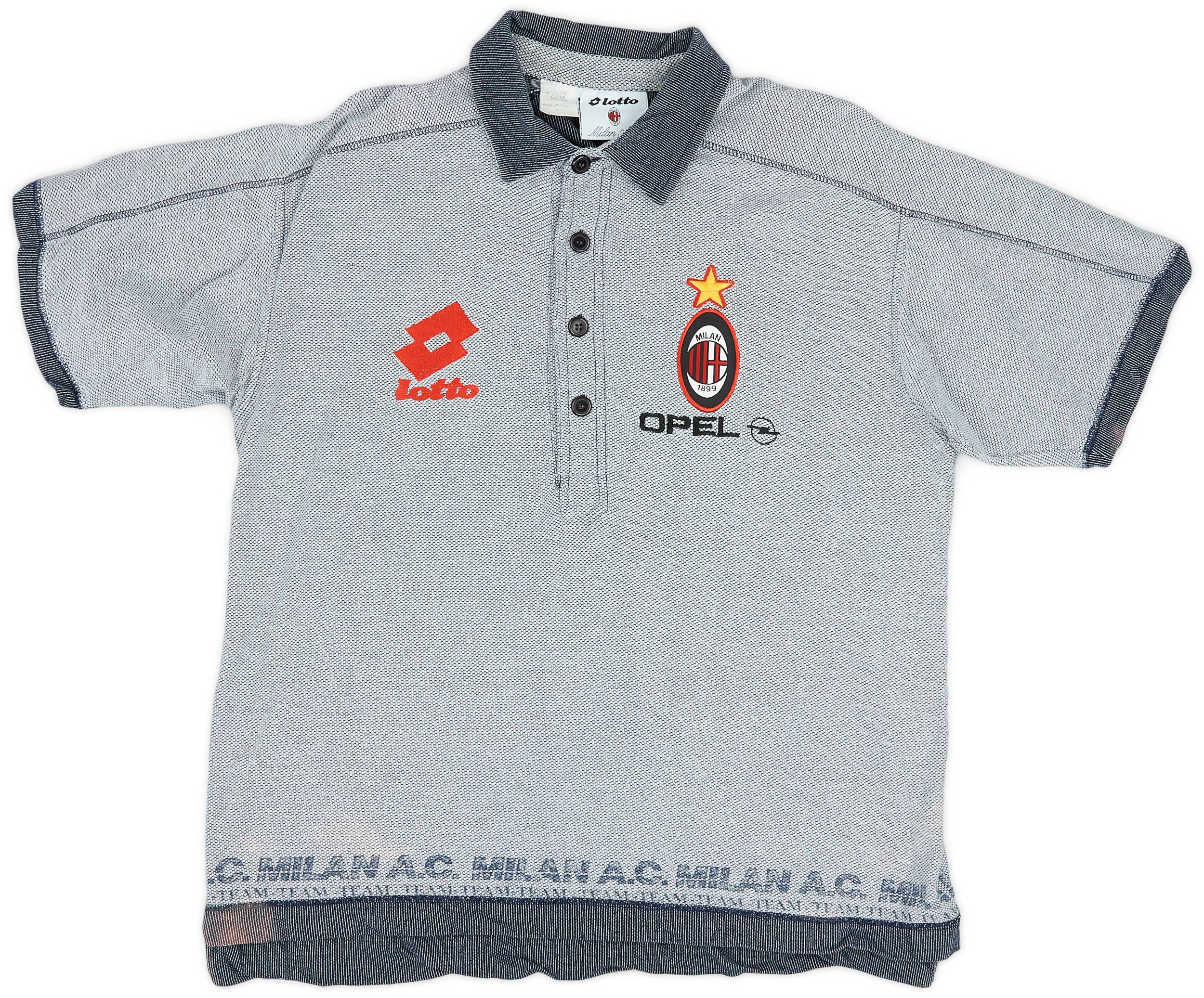 1995-96 AC Milan Lotto Polo Shirt - 9/10 - (L)