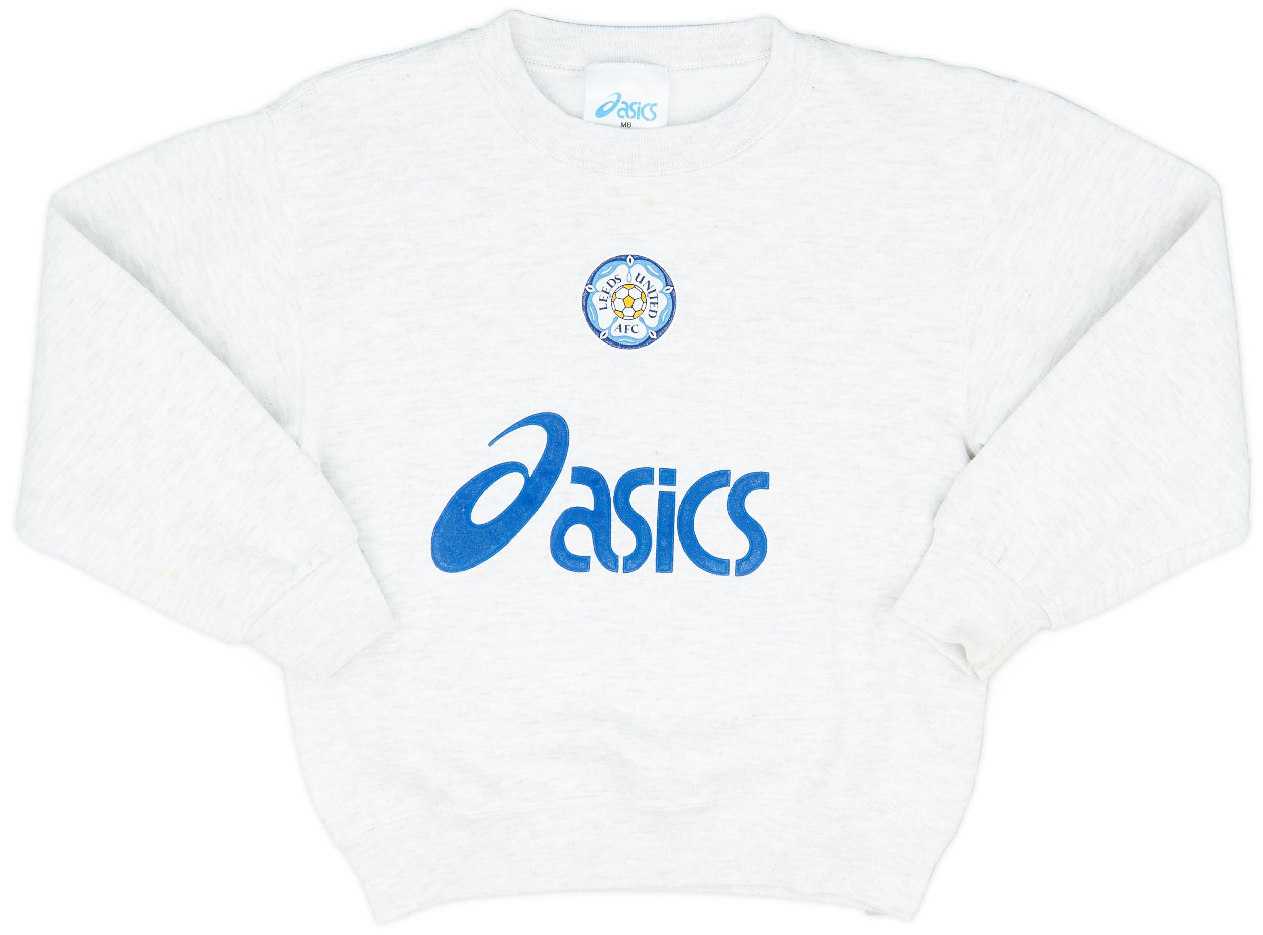 1993 95 Leeds United Asics Sweat Top 9 10 M.Boys