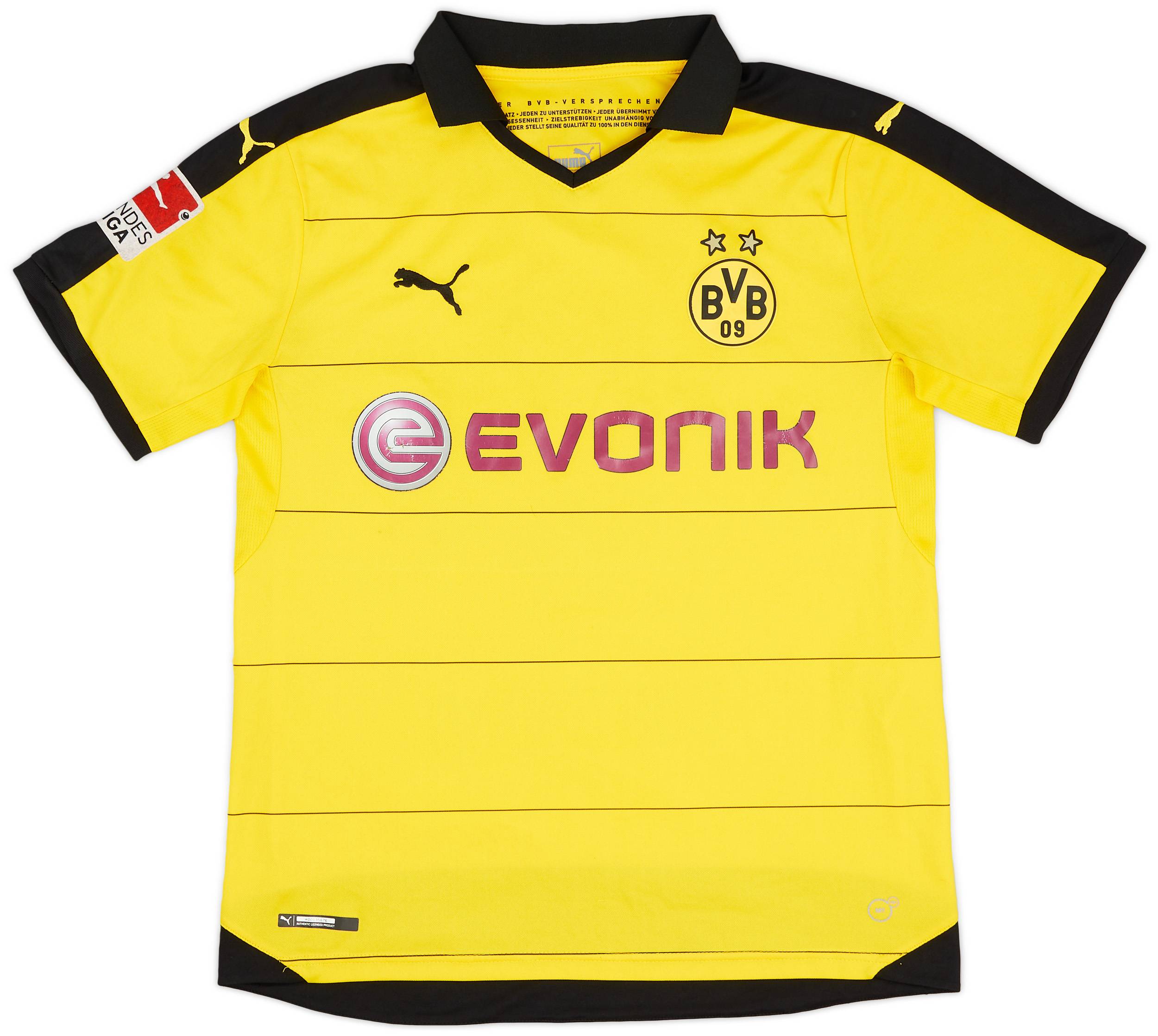 2015-16 Borussia Dortmund Home Shirt #9 - 6/10 - (L)