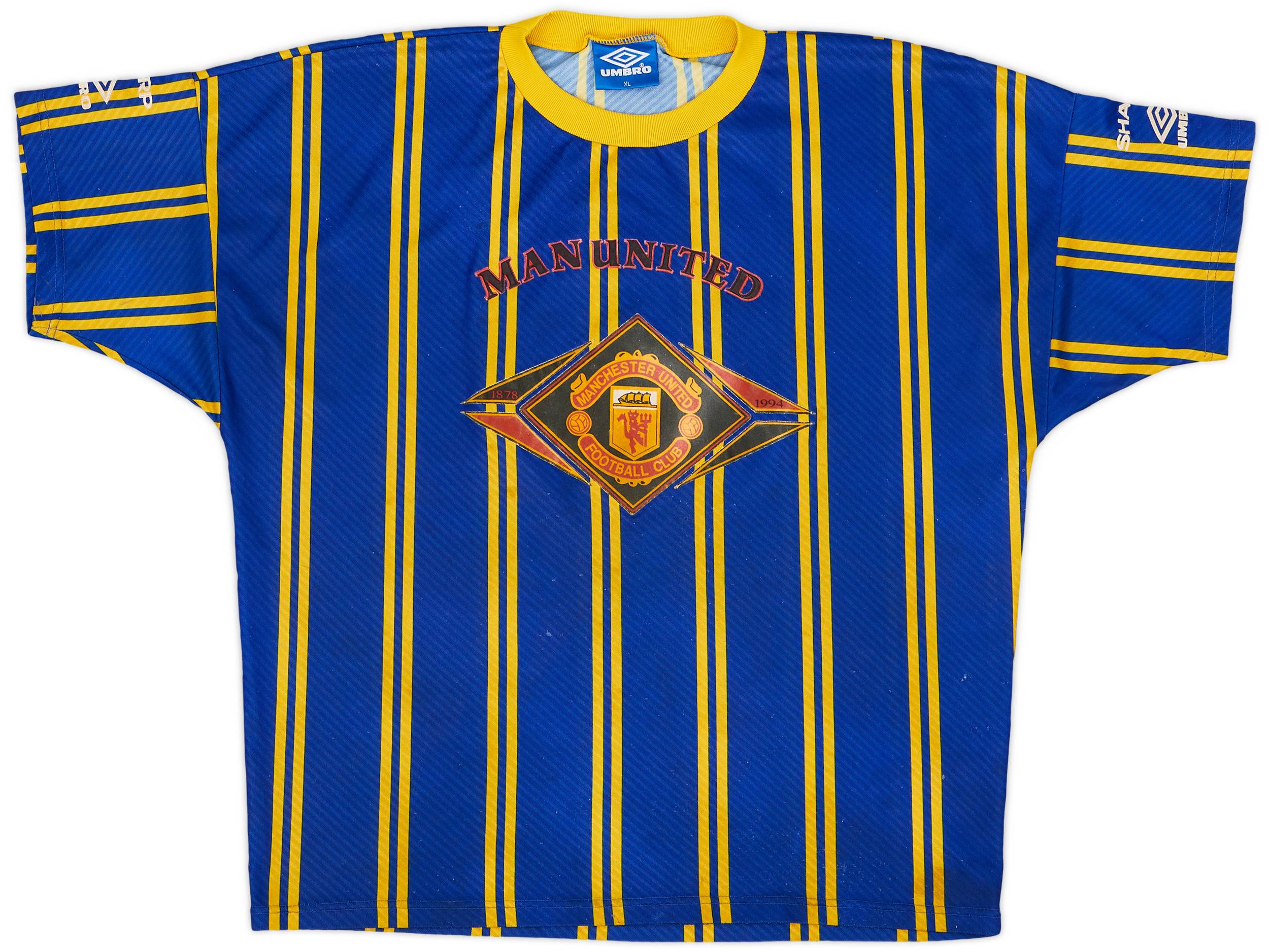 1996-97 Manchester United Umbro Training Shirt - 7/10 - (XL)