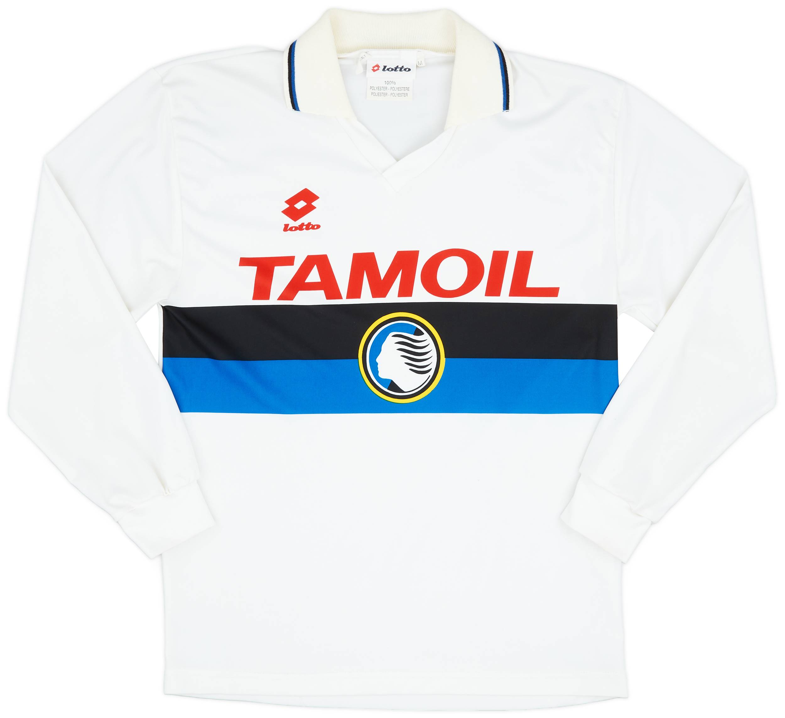 アタランタ ユニフォーム Lotto TAMOIL 1993-94 Atalanta Away L/S Shirt - 8/10 - (M)