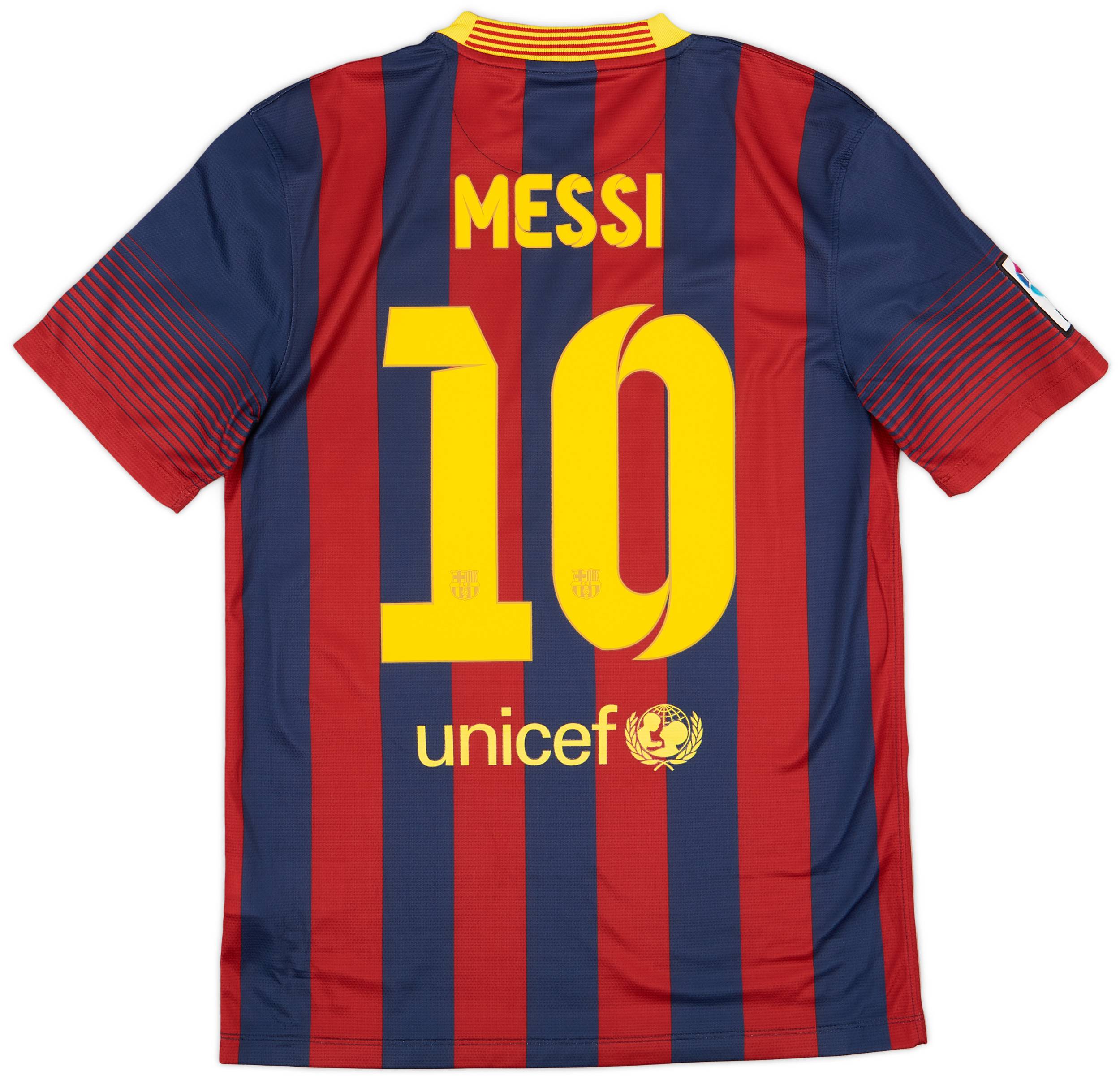 2013 14 Barcelona Home Shirt Messi 10 7 10 S
