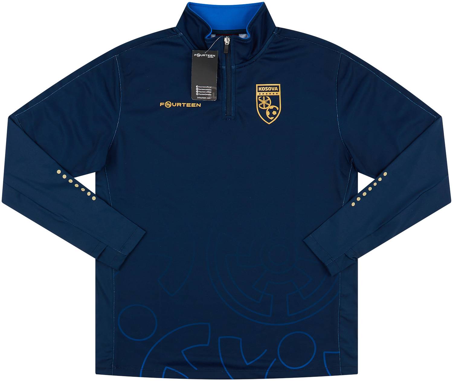 2021-22 Kosovo Fourteen 1/4 Zip Training Top