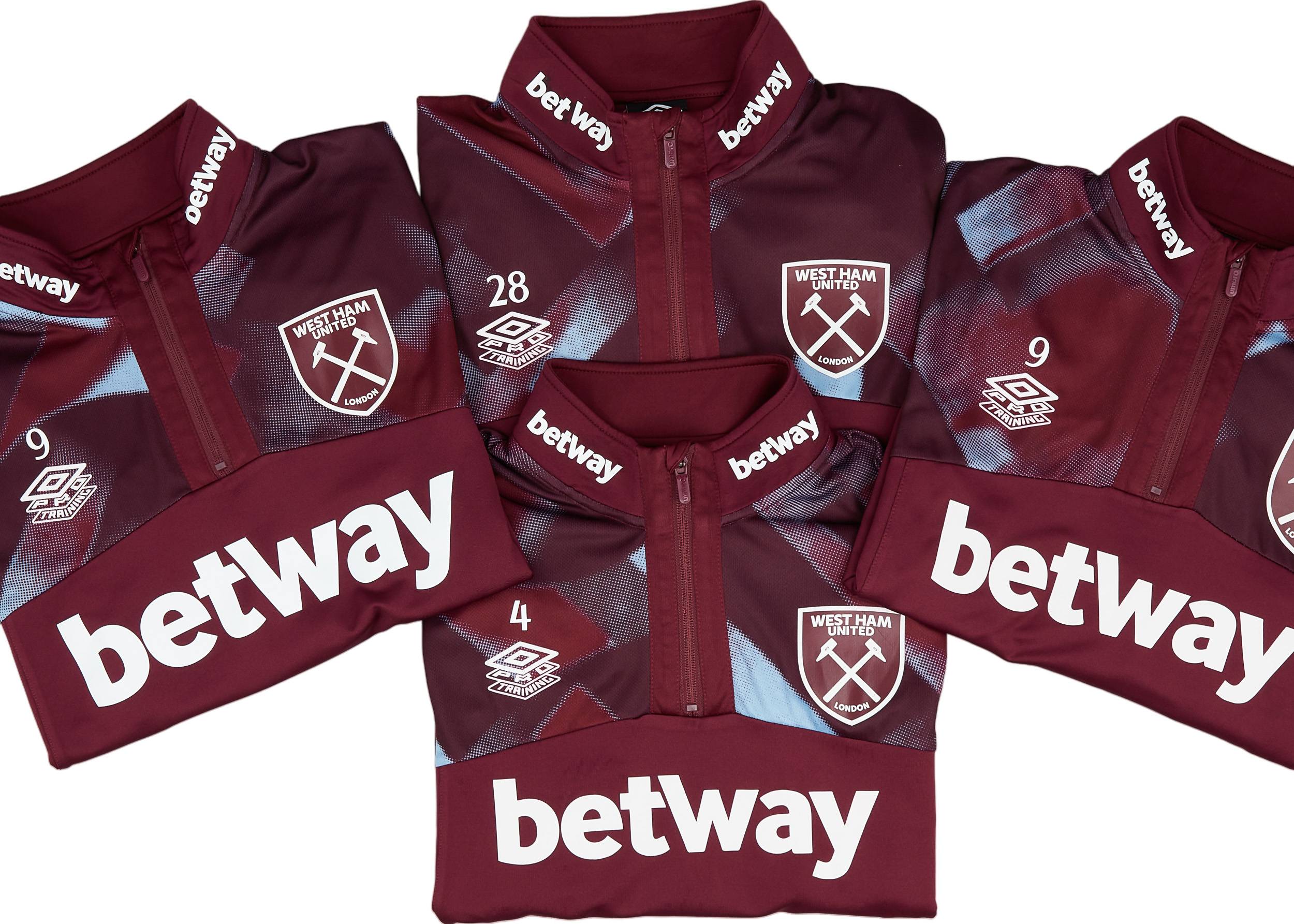 2022-23 West Ham Player Issue 1/4 Zip Training Top #