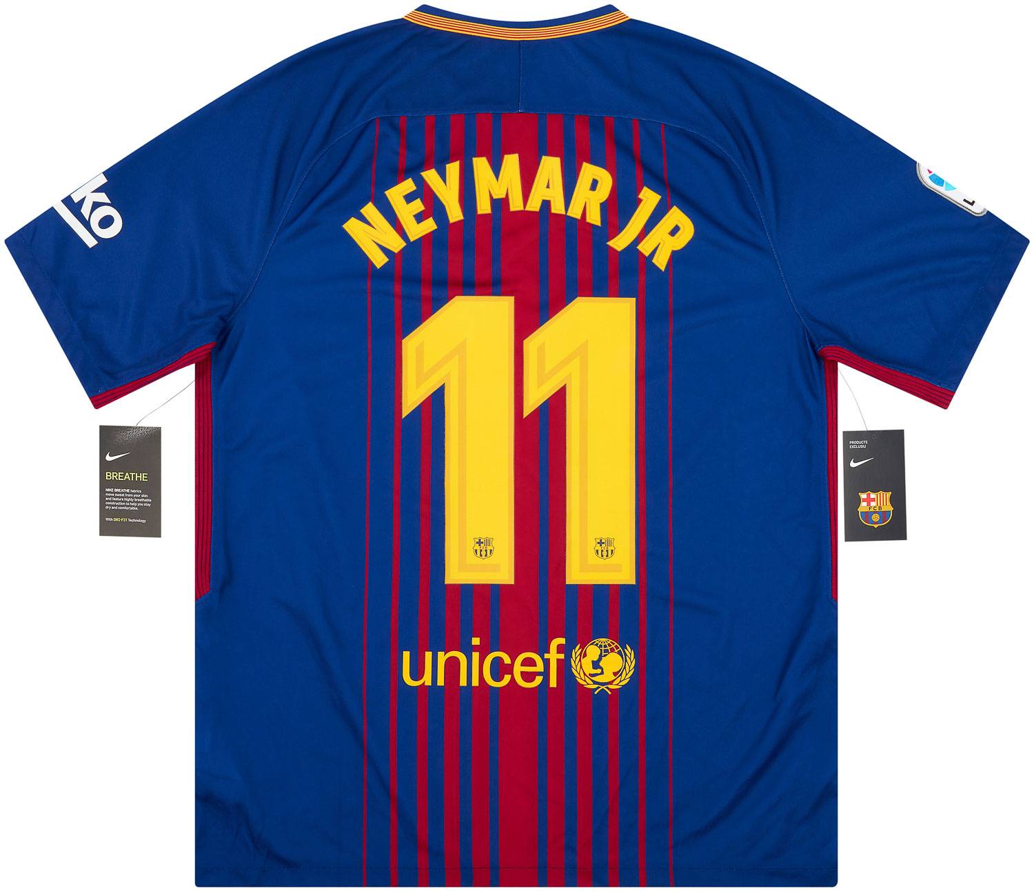 2017-18 Barcelona Home Shirt Neymar Jr #11
