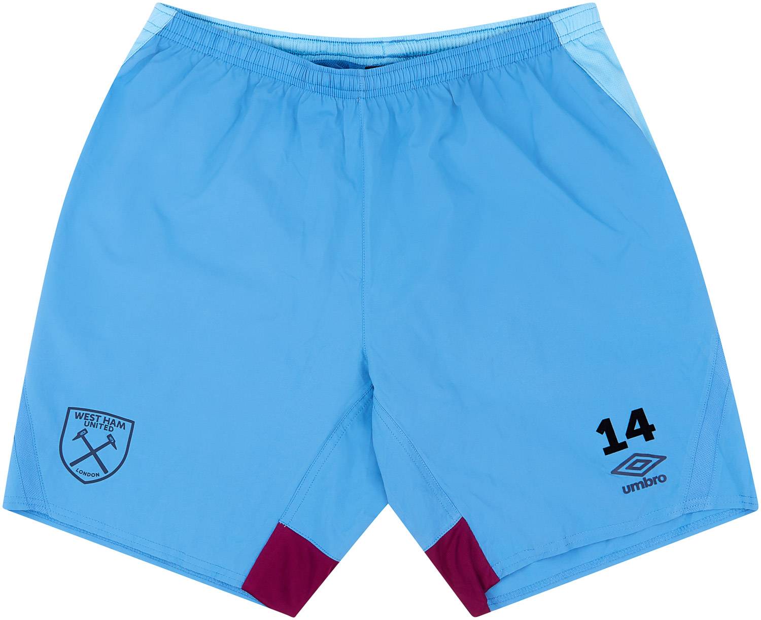 2018-19 West Ham Player Issue Training Shorts # (Excellent)