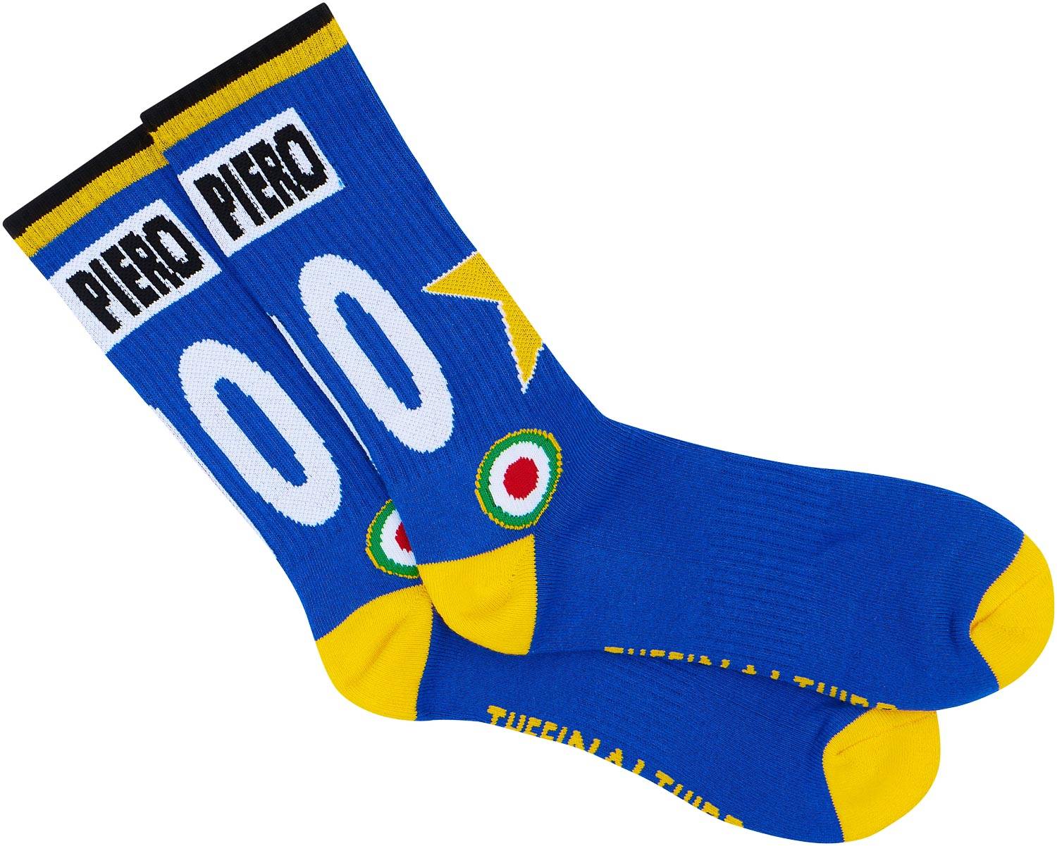 1996-97 Juventus Del Piero #10 Away Crew Socks